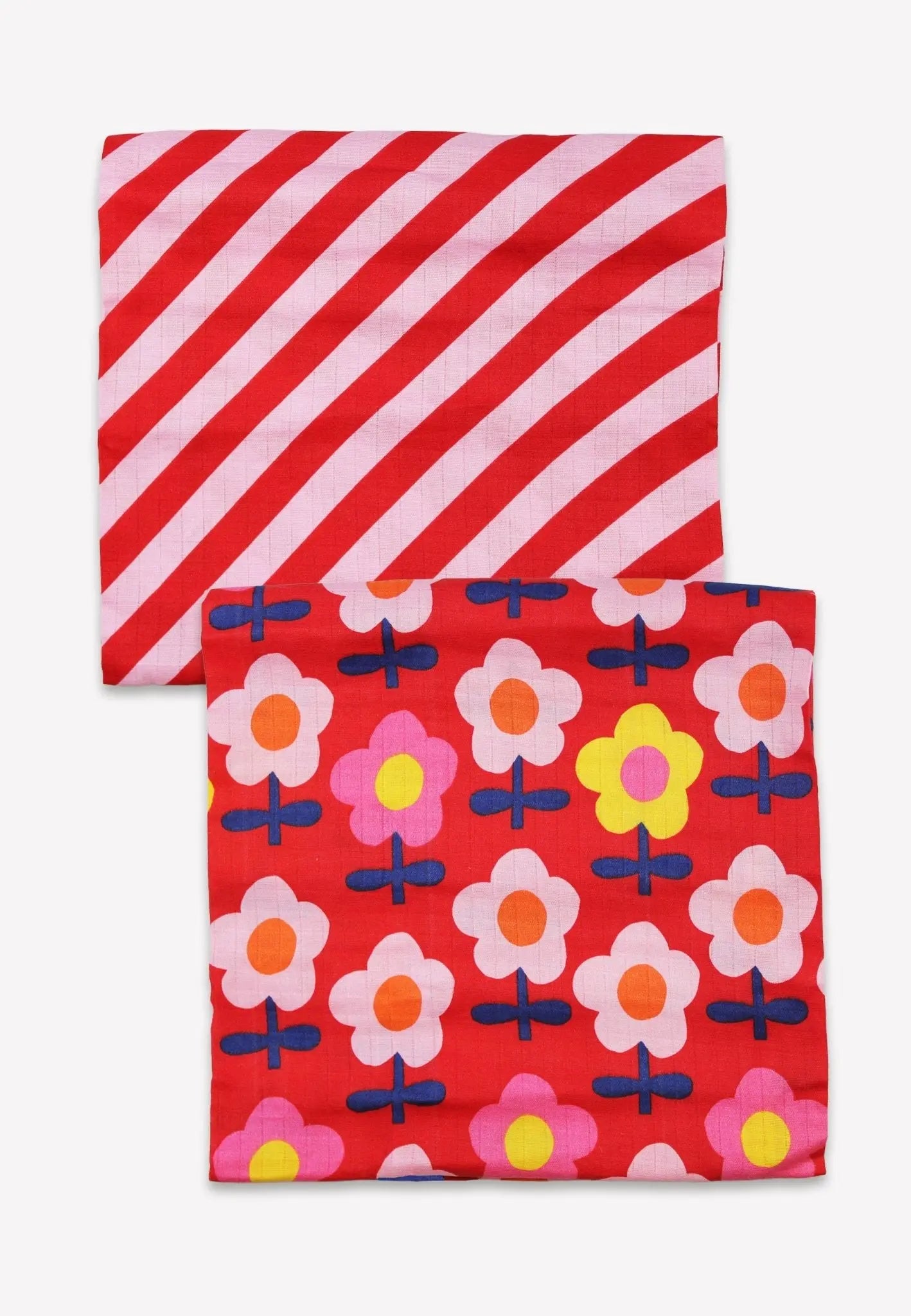 Organic Pink Flower Muslin 2-Pack Toby Tiger