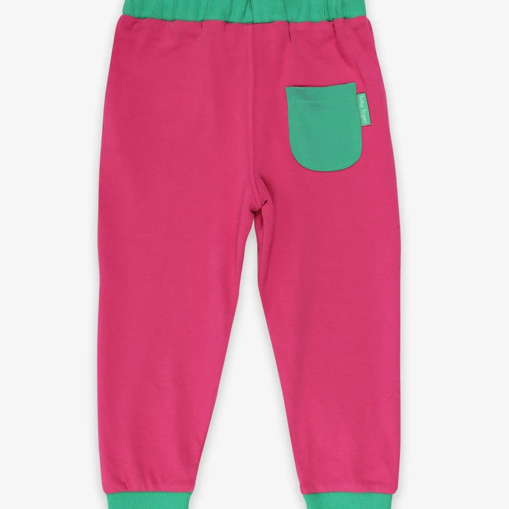 Organic Pink Joggers Toby Tiger
