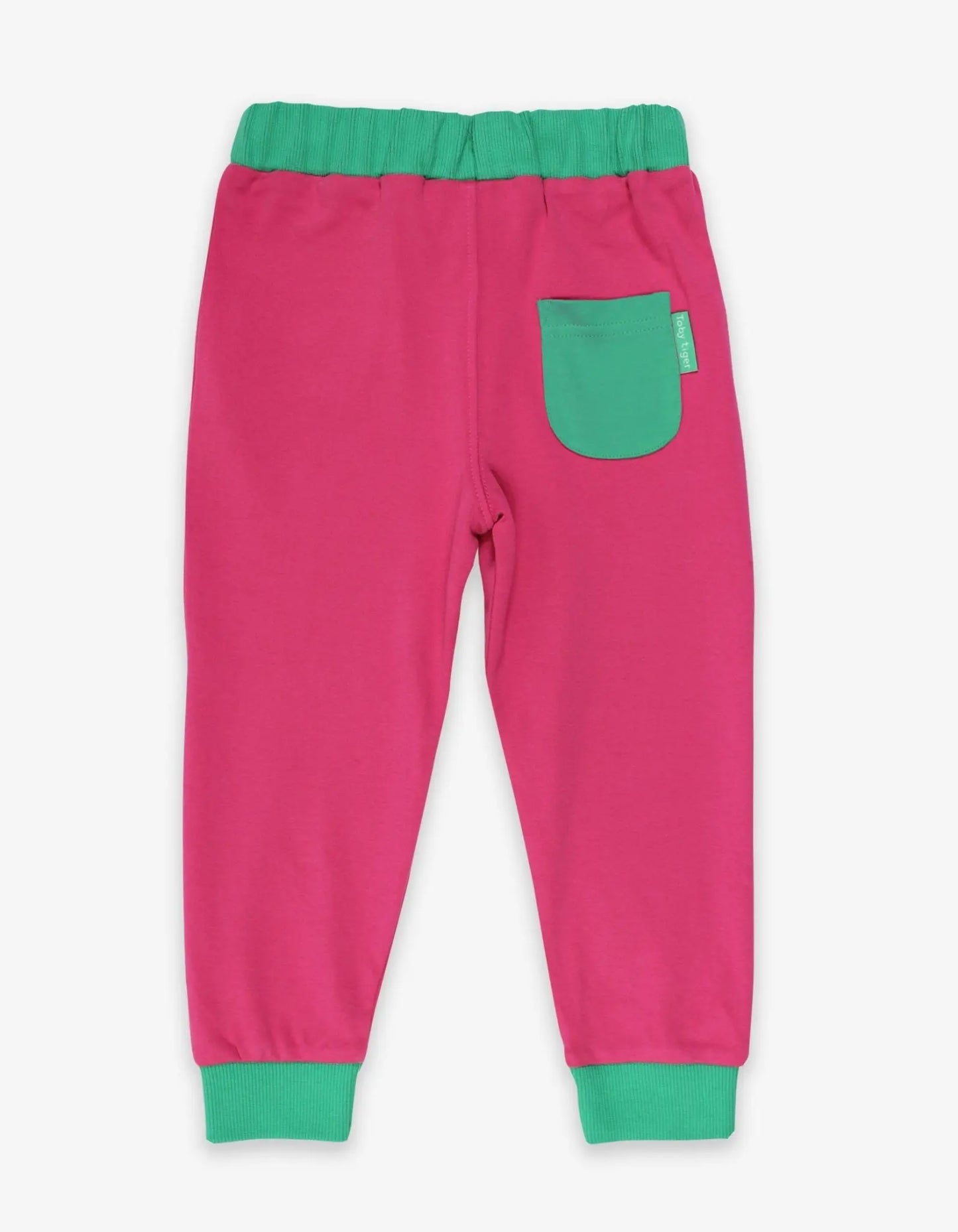 Organic Pink Joggers Toby Tiger