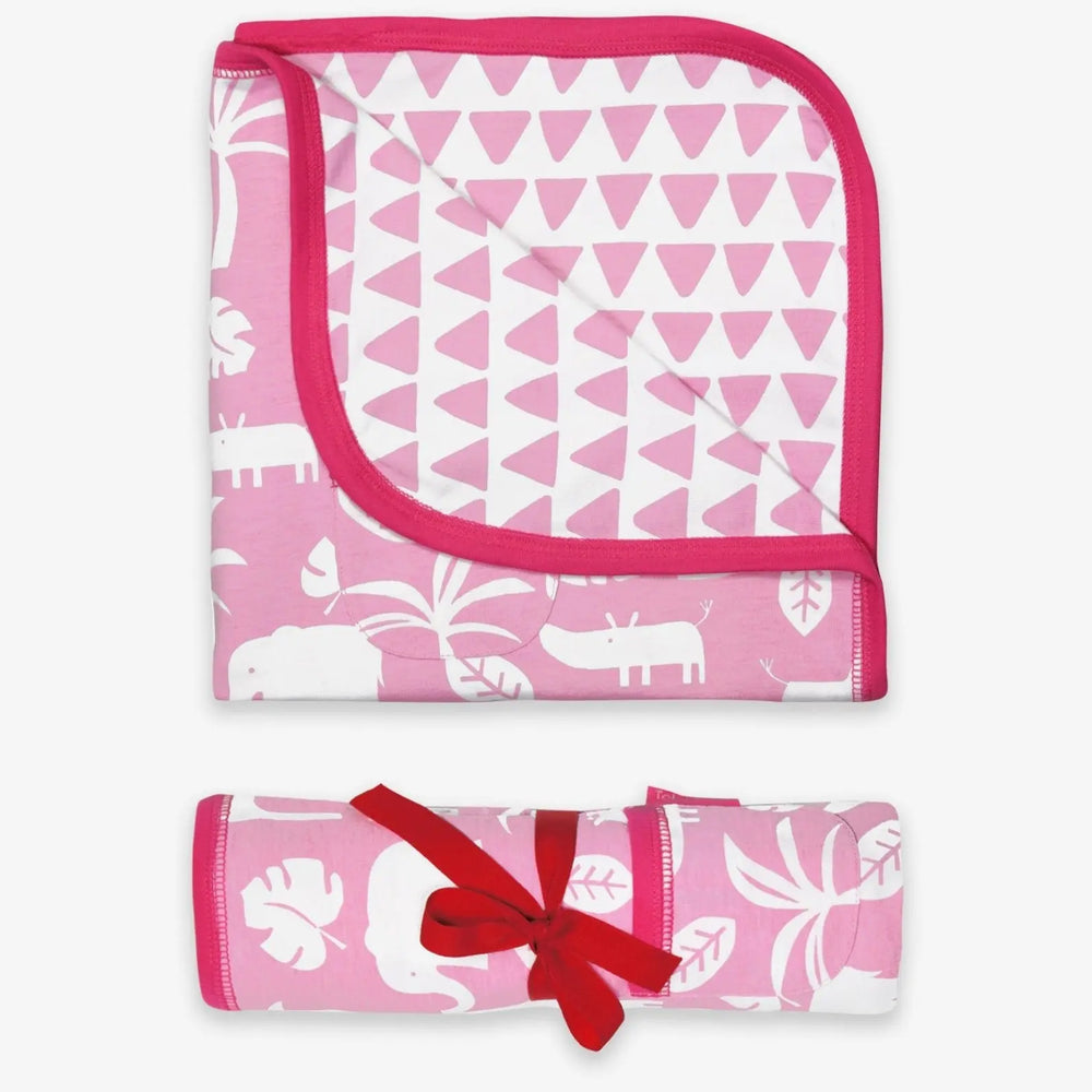 Organic Pink Jungle Blanket Toby Tiger