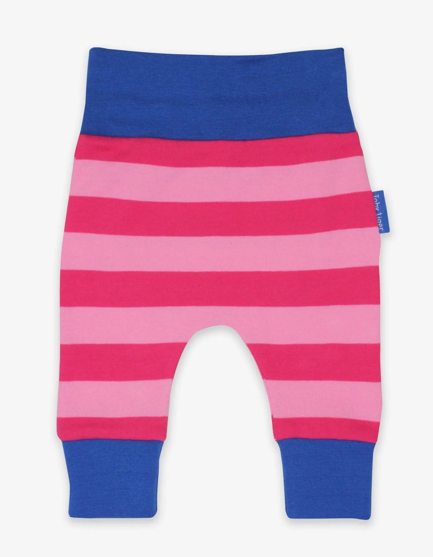 Organic Pink/Pink Stripe Yoga Pants Toby Tiger