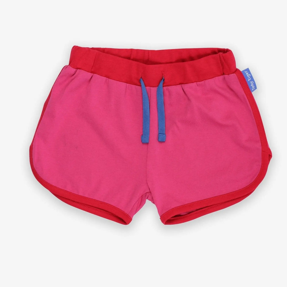 Organic Pink Running Shorts Toby Tiger