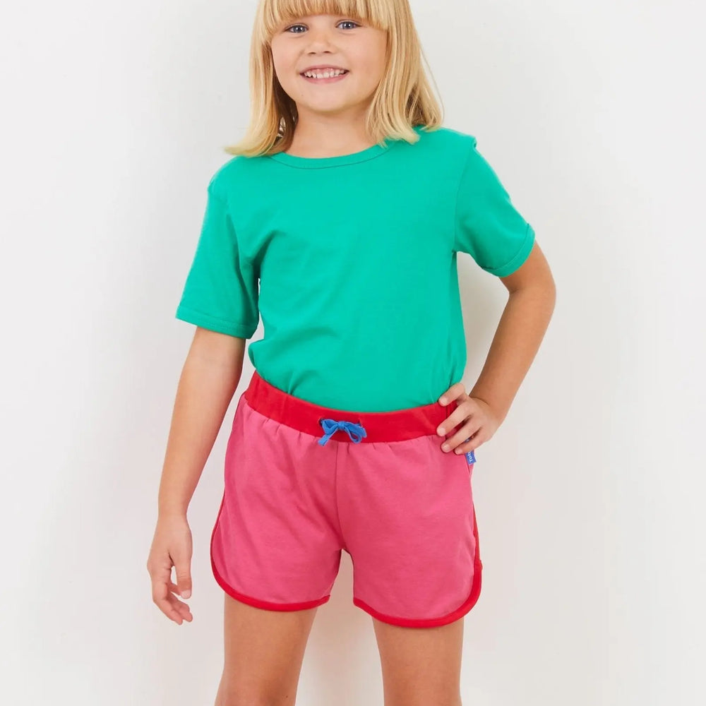 Organic Pink Running Shorts Toby Tiger