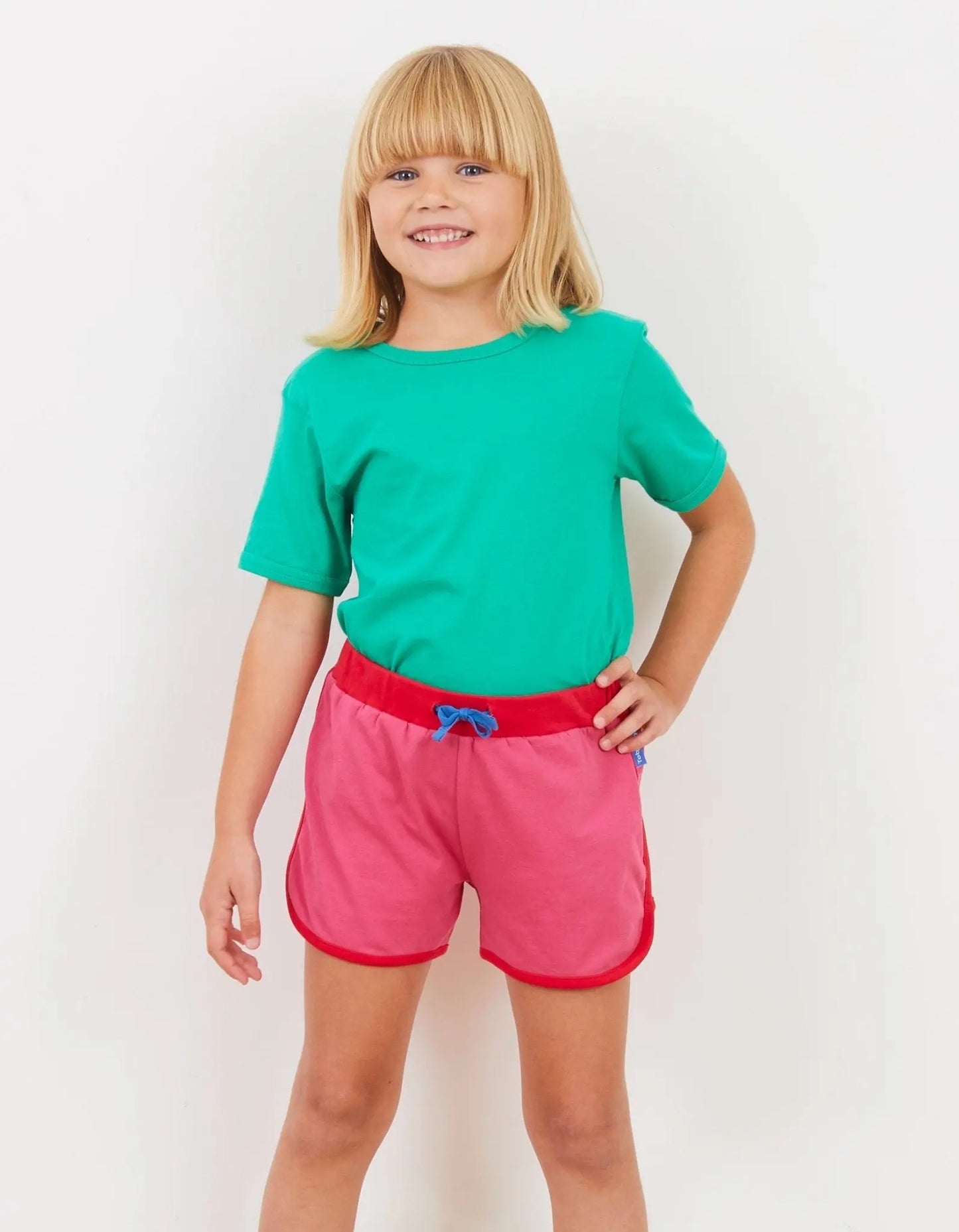 Organic Pink Running Shorts Toby Tiger