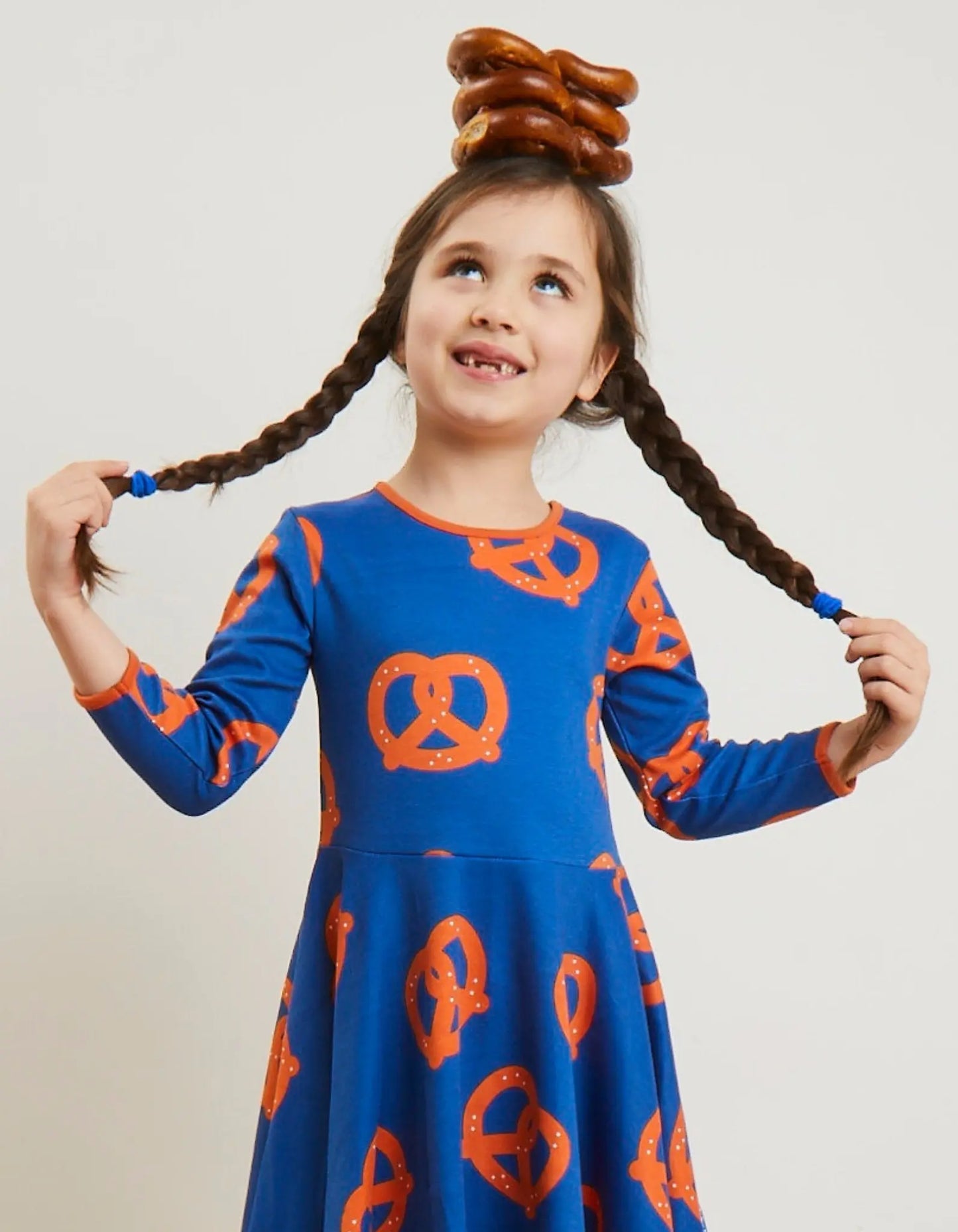 Organic Pretzel Print Skater Dress Toby Tiger