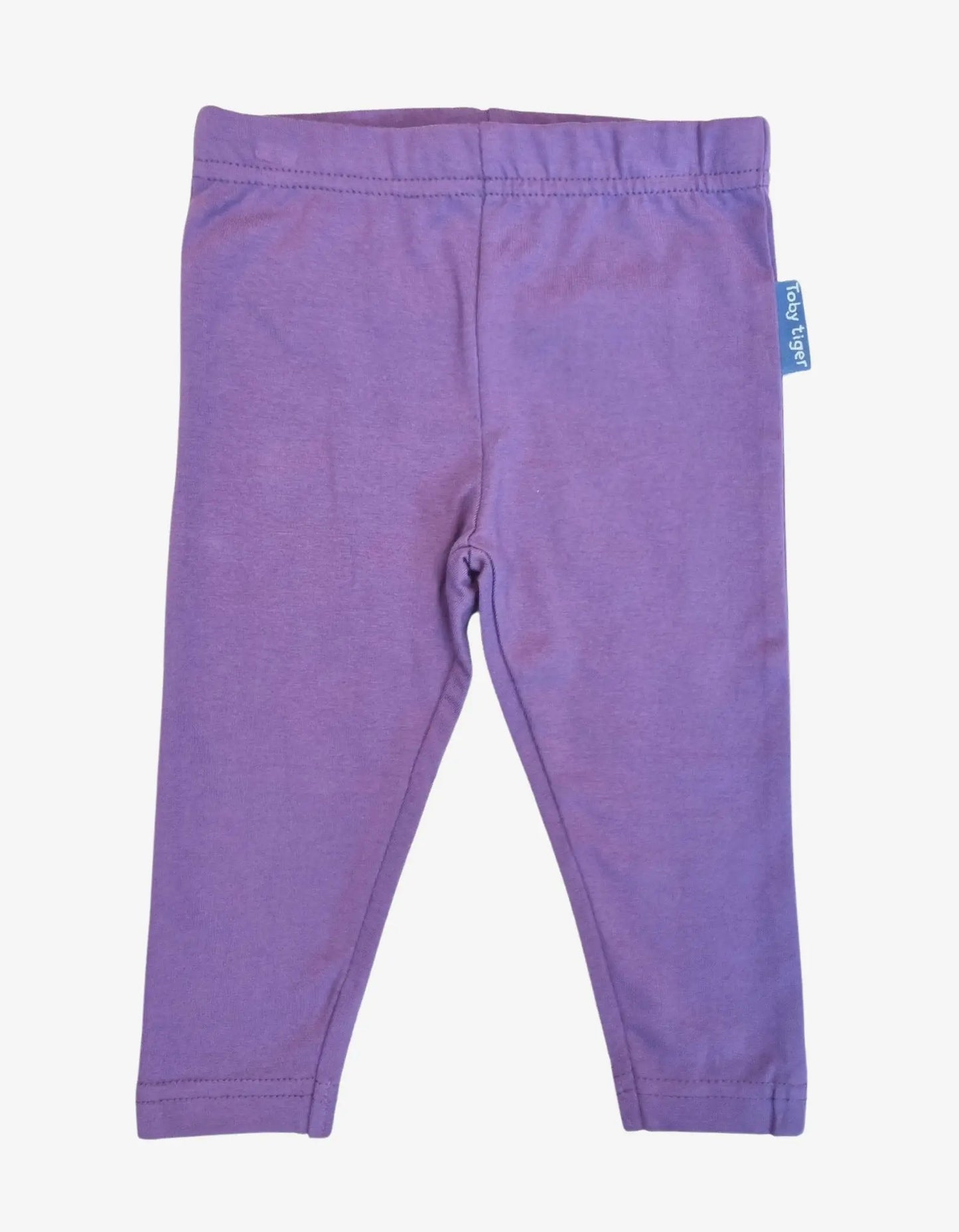 Organic Purple Basic Leggings Toby Tiger