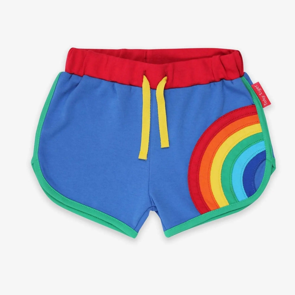 Organic Rainbow Applique Running Shorts Toby Tiger