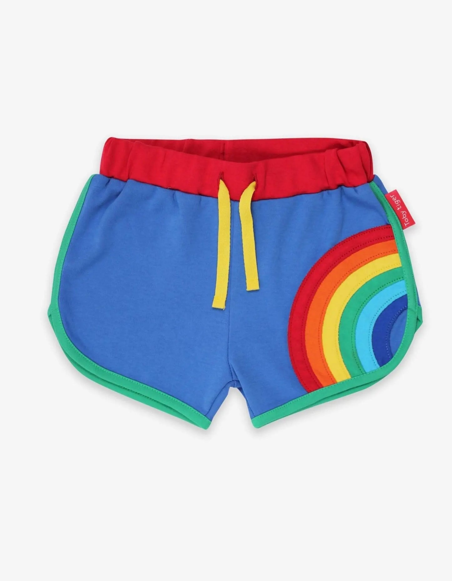 Organic Rainbow Applique Running Shorts Toby Tiger