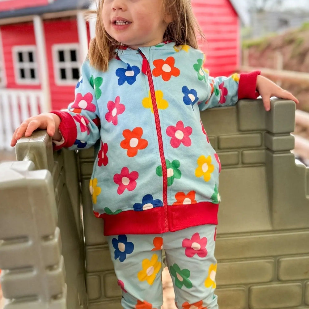 Organic Rainbow Bloom Print Leggings Toby Tiger
