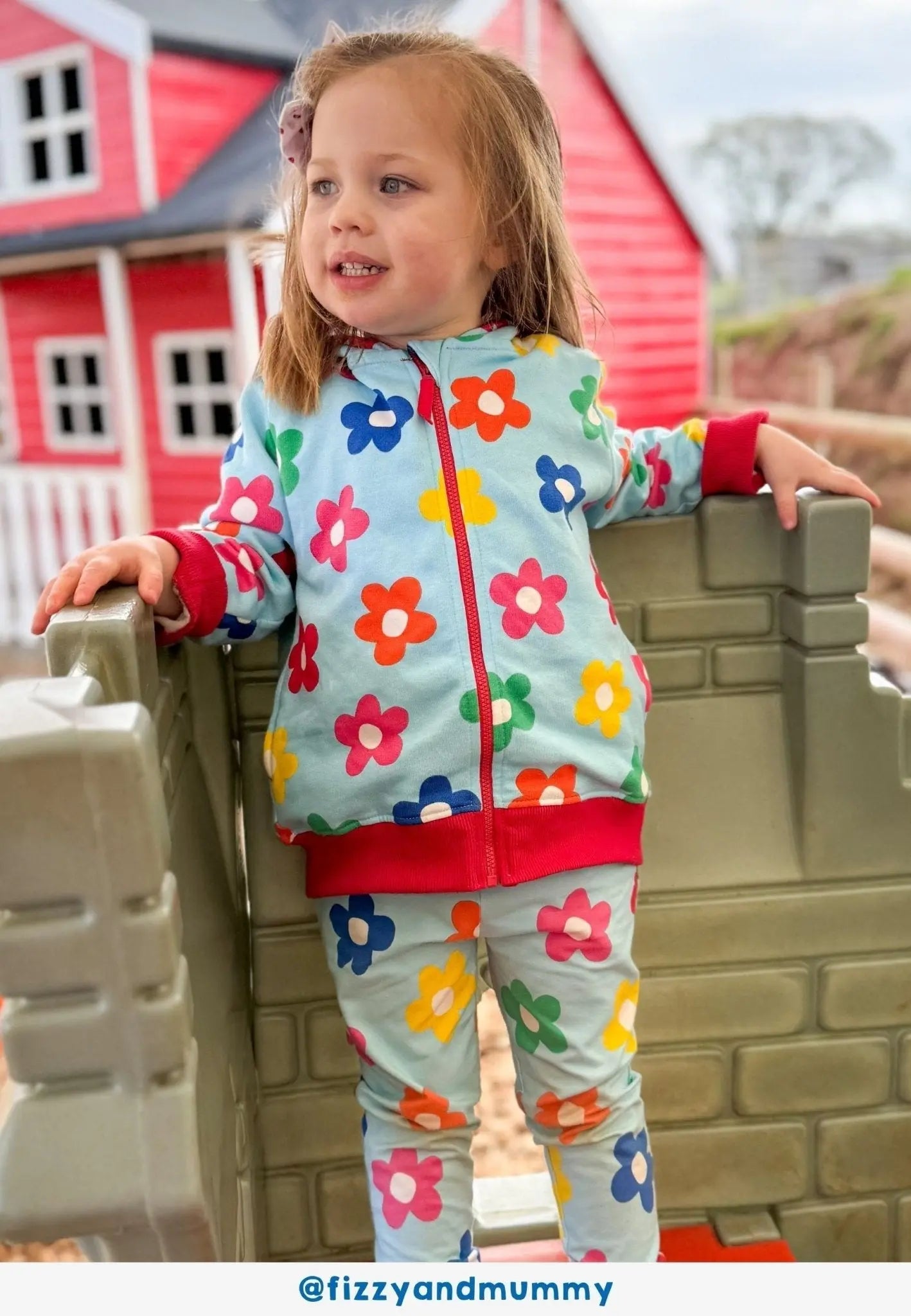 Organic Rainbow Bloom Print Leggings Toby Tiger