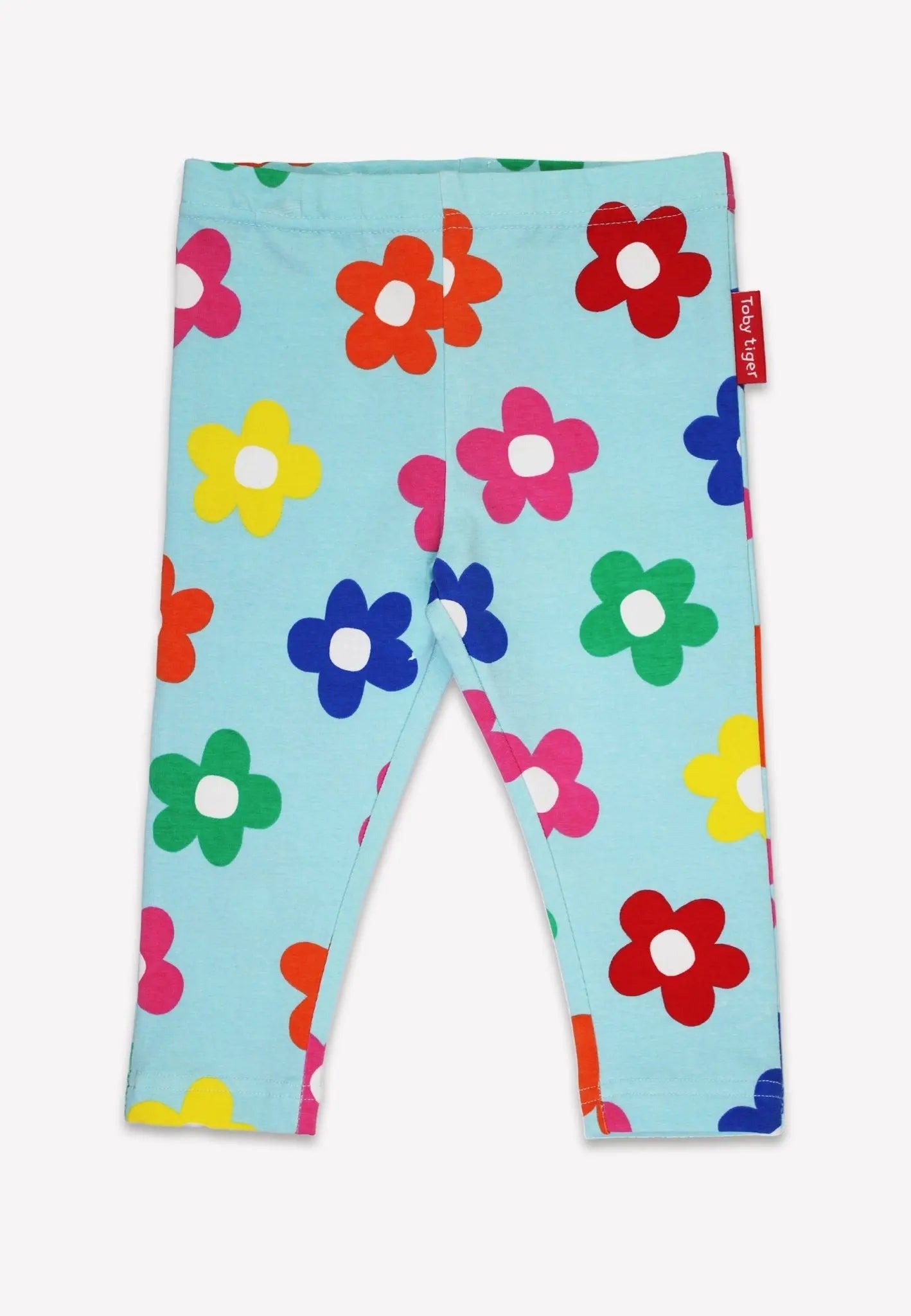Organic Rainbow Bloom Print Leggings Toby Tiger