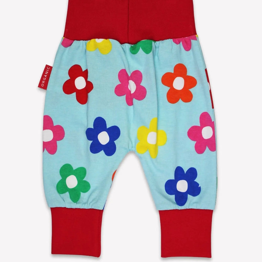 Organic Rainbow Bloom Print Yoga Pants Toby Tiger