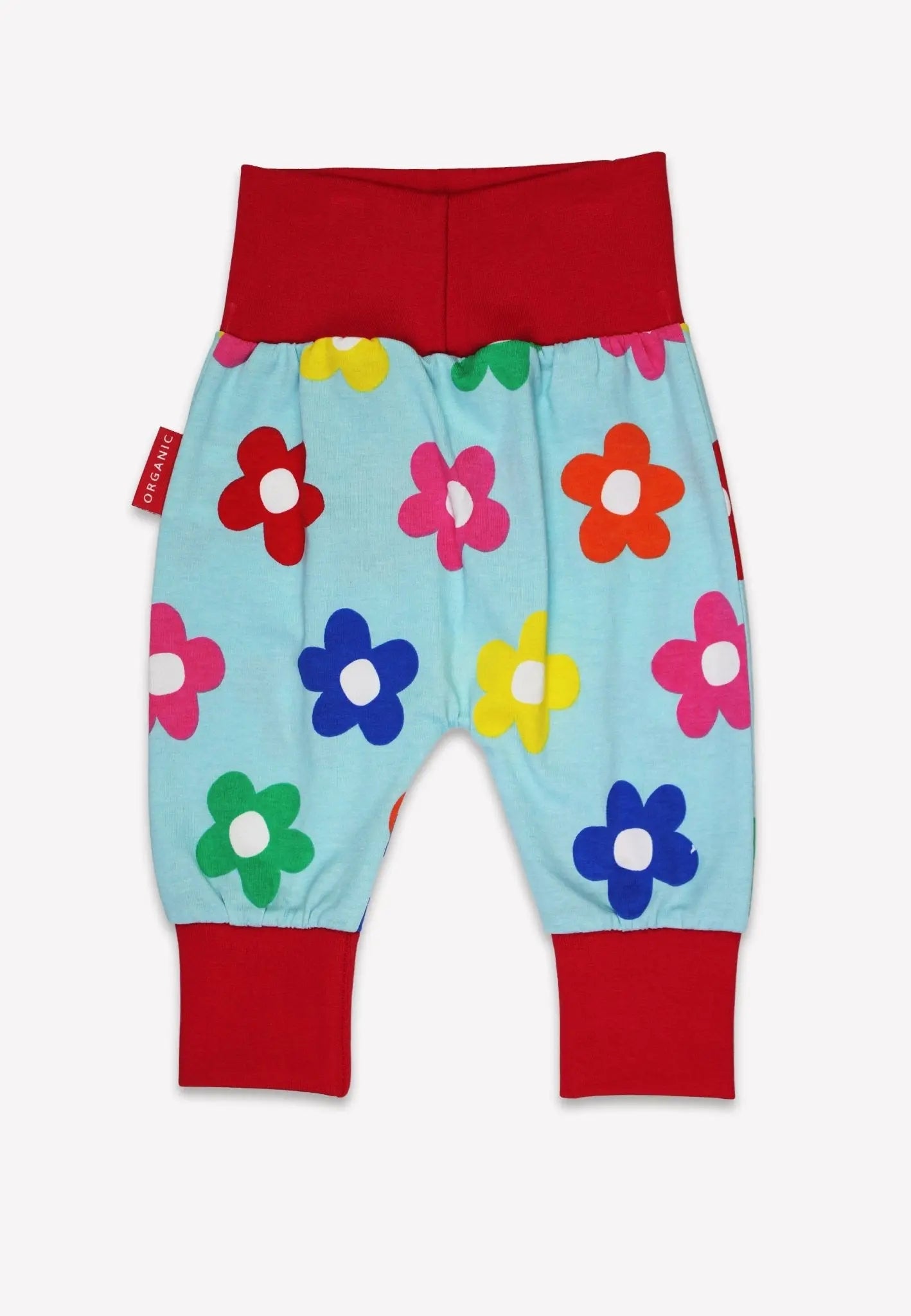 Organic Rainbow Bloom Print Yoga Pants Toby Tiger