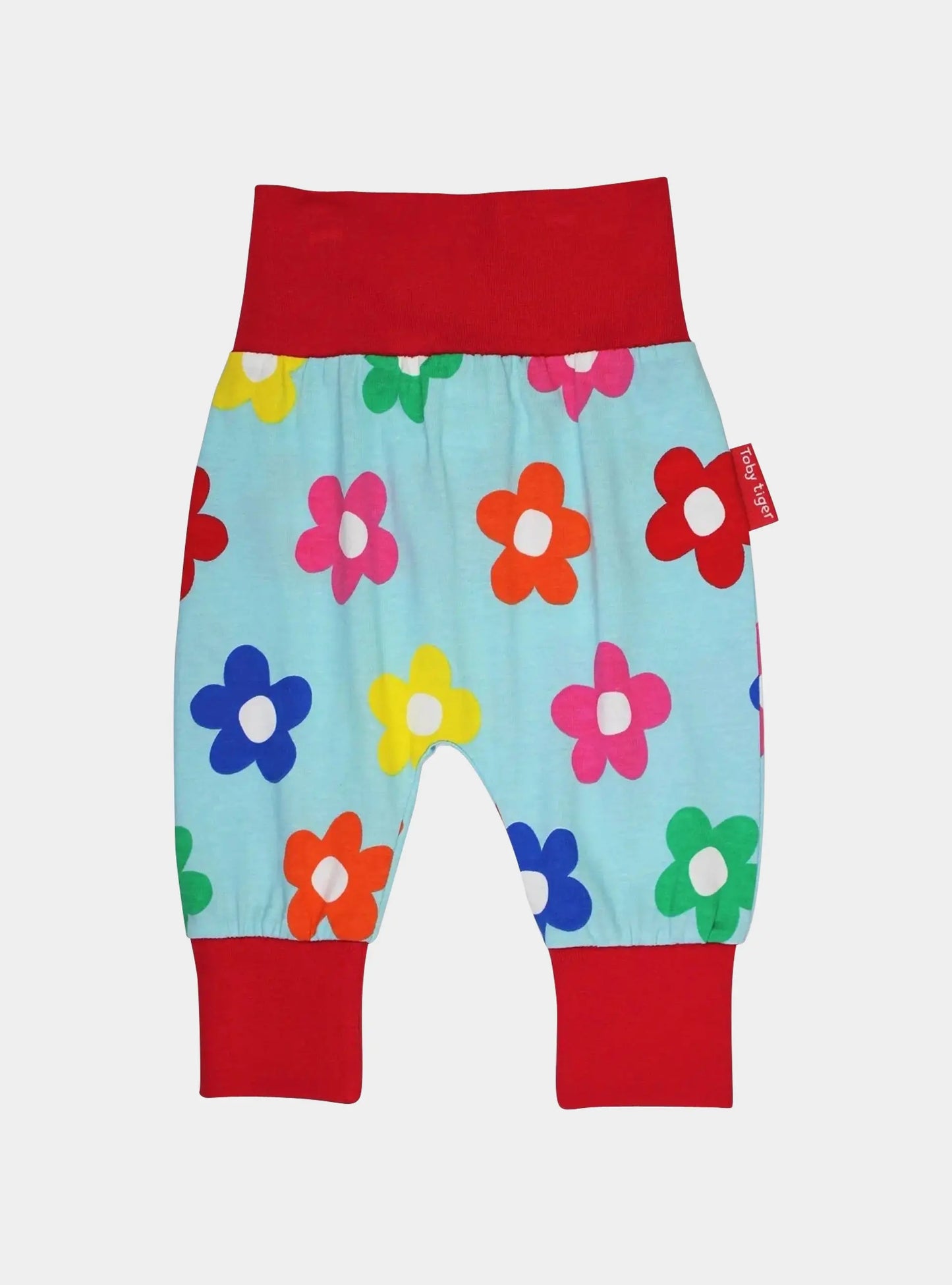 Organic Rainbow Bloom Print Yoga Pants Toby Tiger