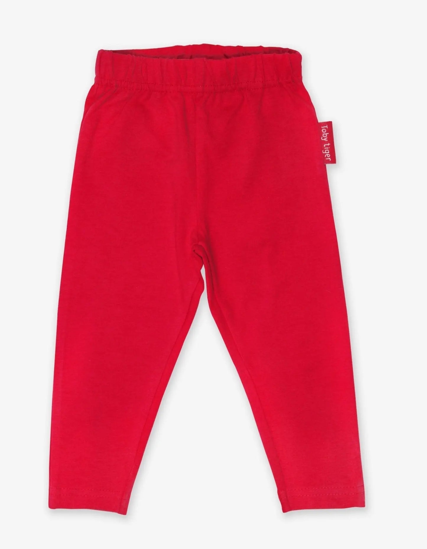 Organic Red Basic Leggings Toby Tiger