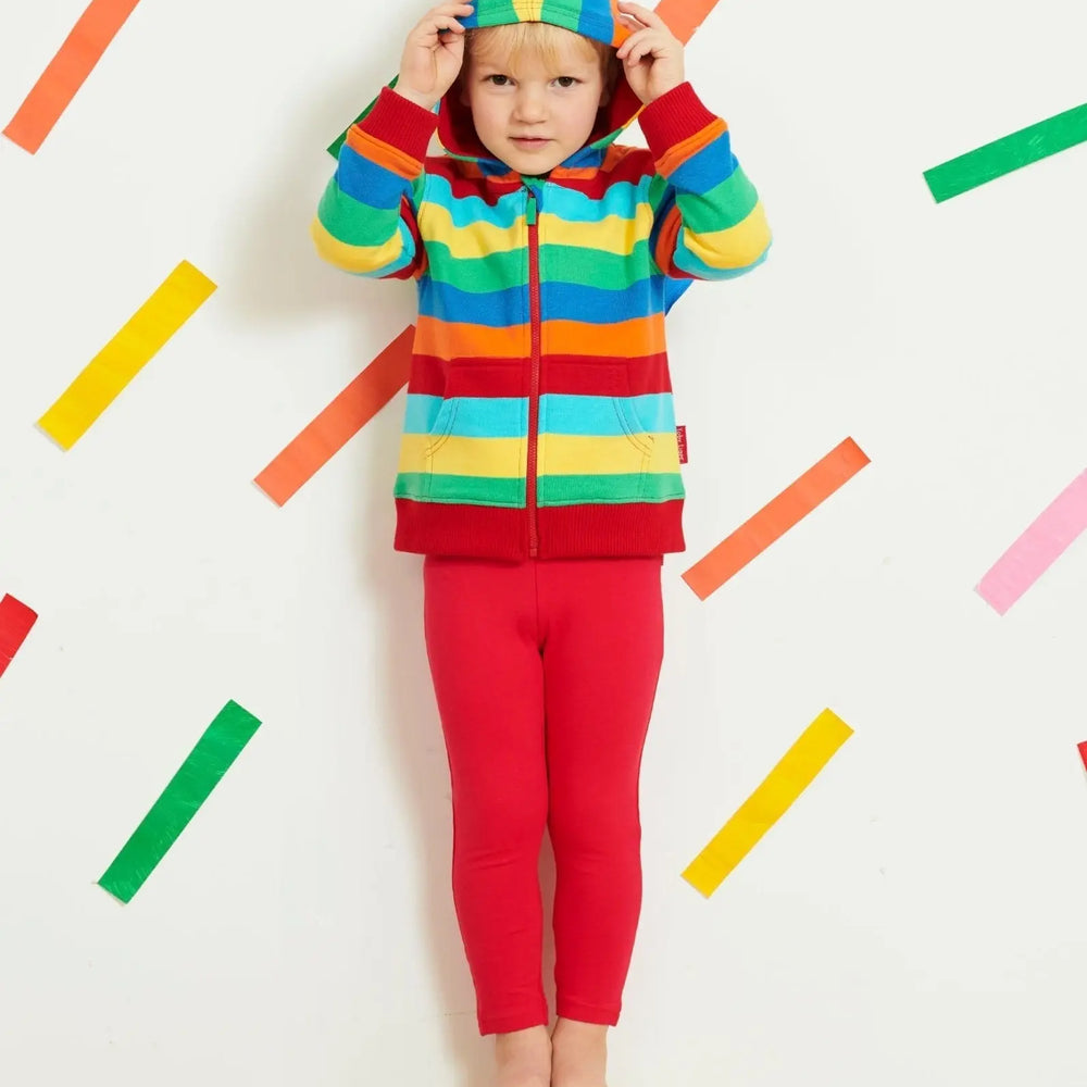 Organic Red Basic Leggings Toby Tiger