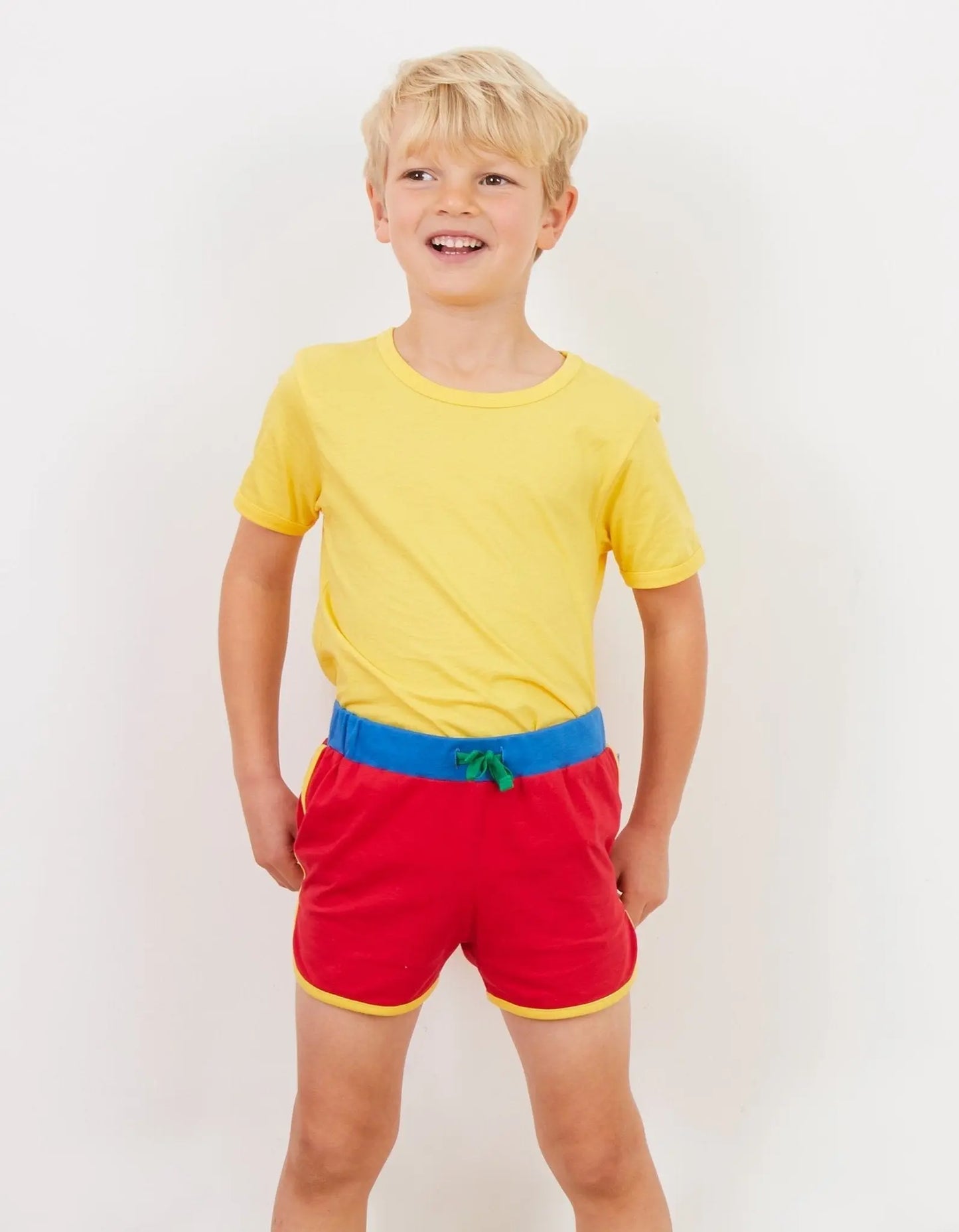 Organic Red Running Shorts Toby Tiger