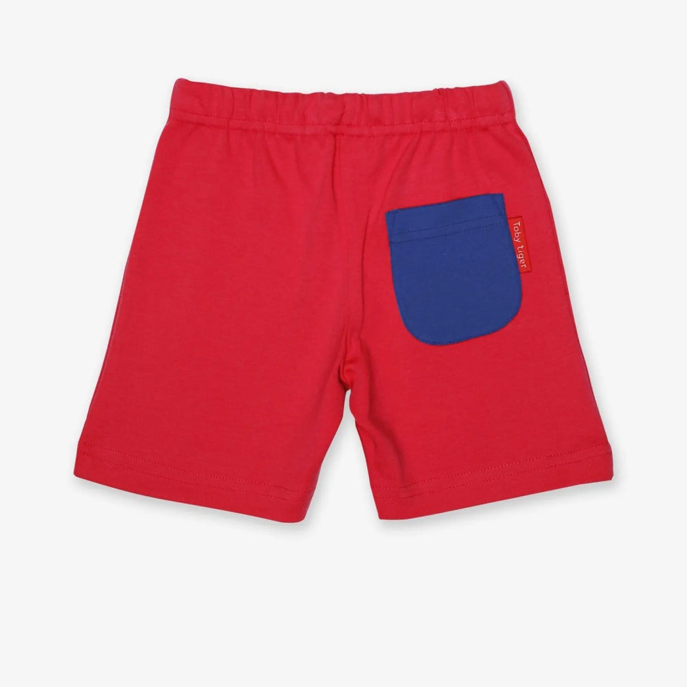 Organic Red Shorts Toby Tiger