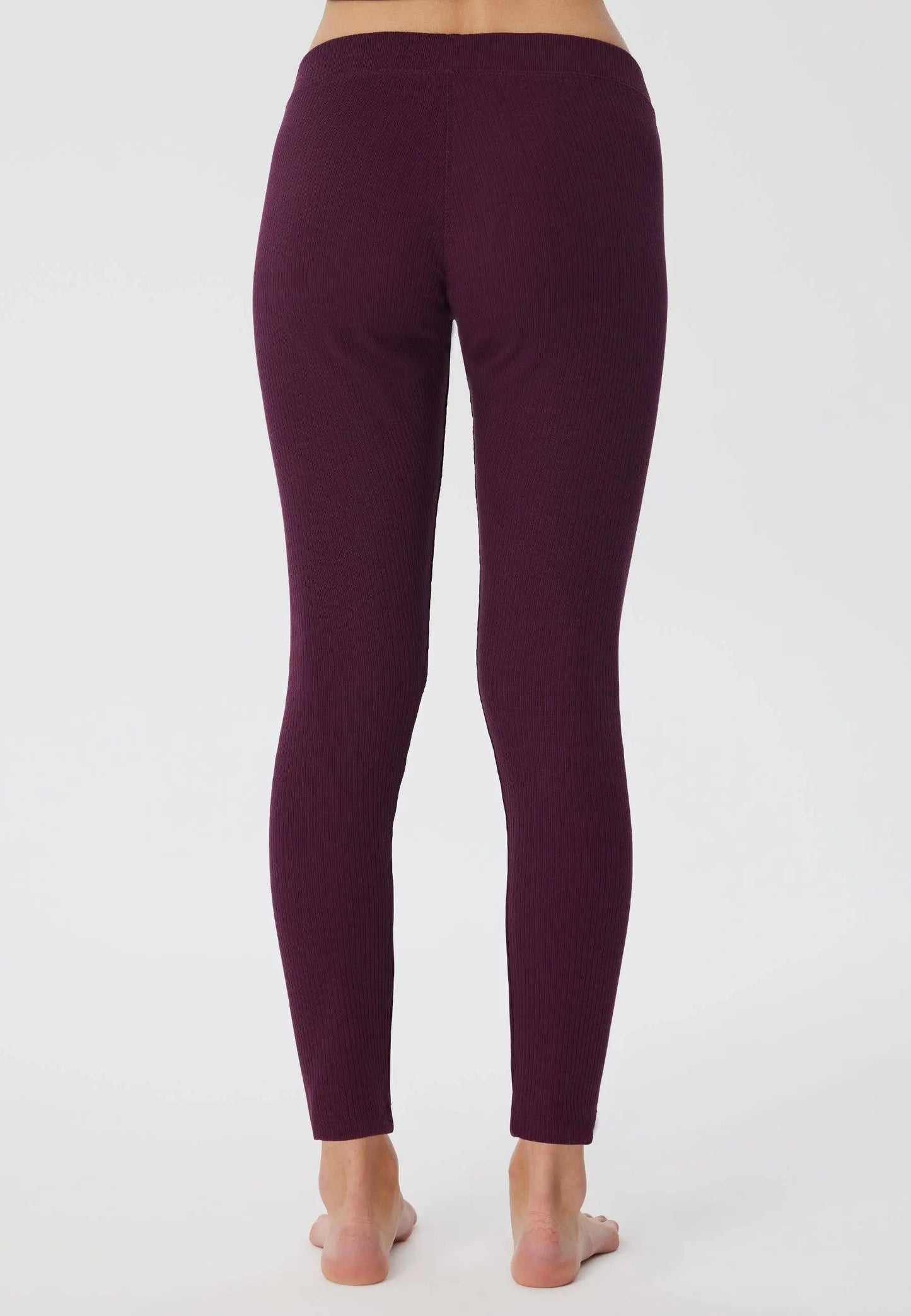 Organic Ribbed Leggings: Womens Earth Wardrobe