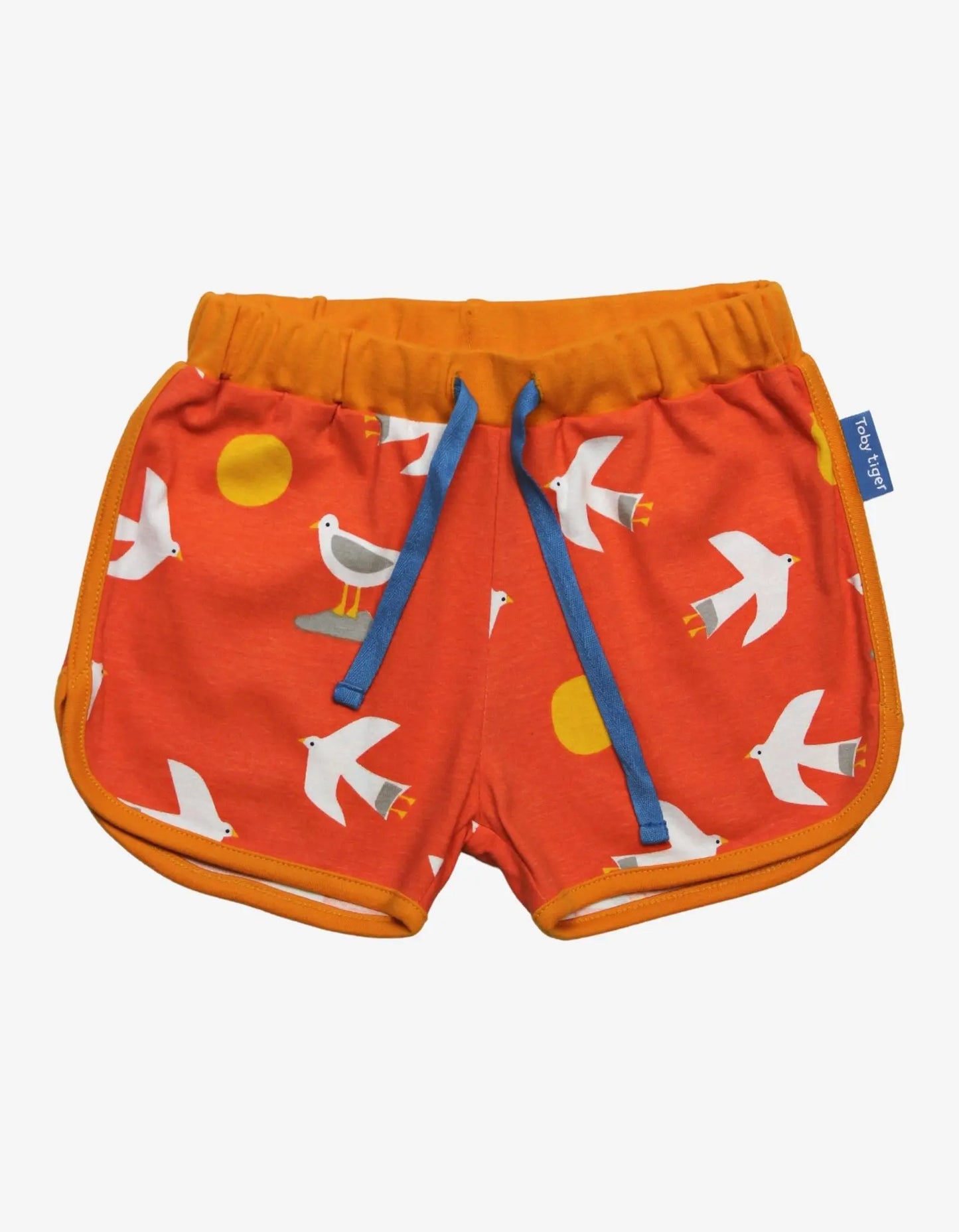 Organic Seagull Print Running Shorts Toby Tiger