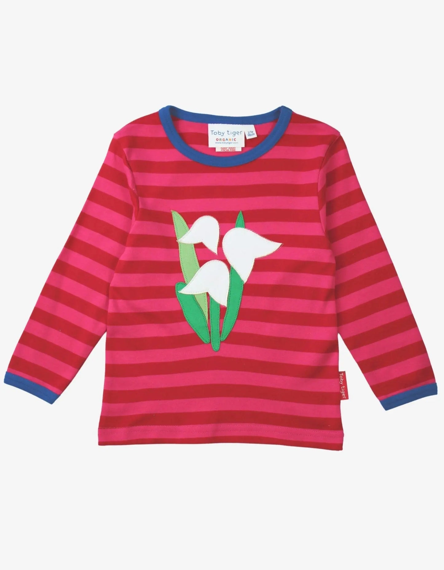Organic Snowdrop Applique Long-Sleeved T-Shirt Toby Tiger