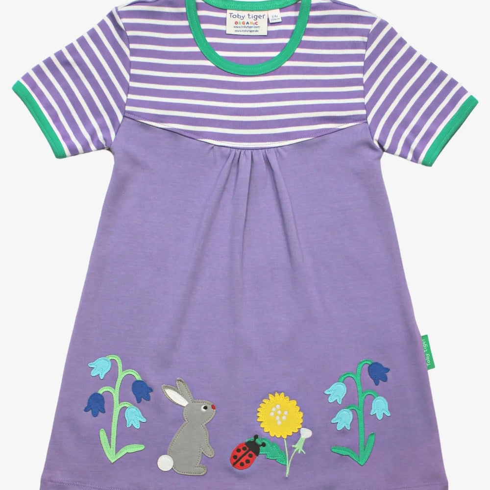 Organic Spring Applique Dress Toby Tiger