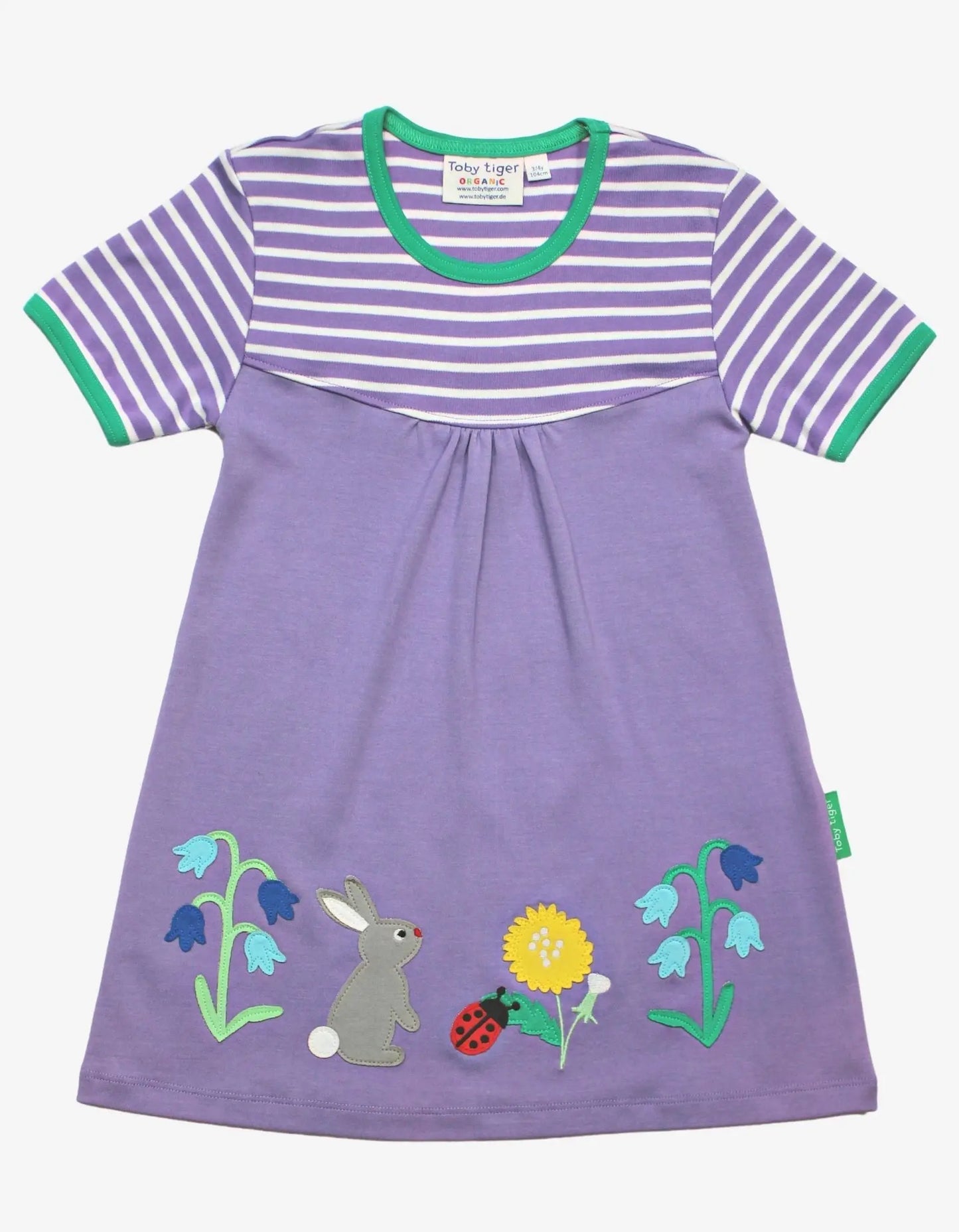 Organic Spring Applique Dress Toby Tiger