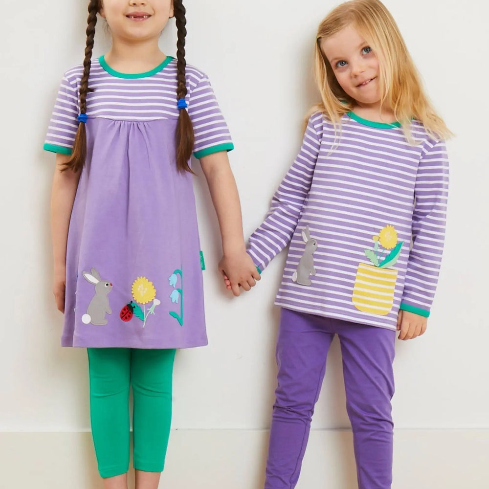 Organic Spring Applique Short-Sleeved T-Shirt Toby Tiger