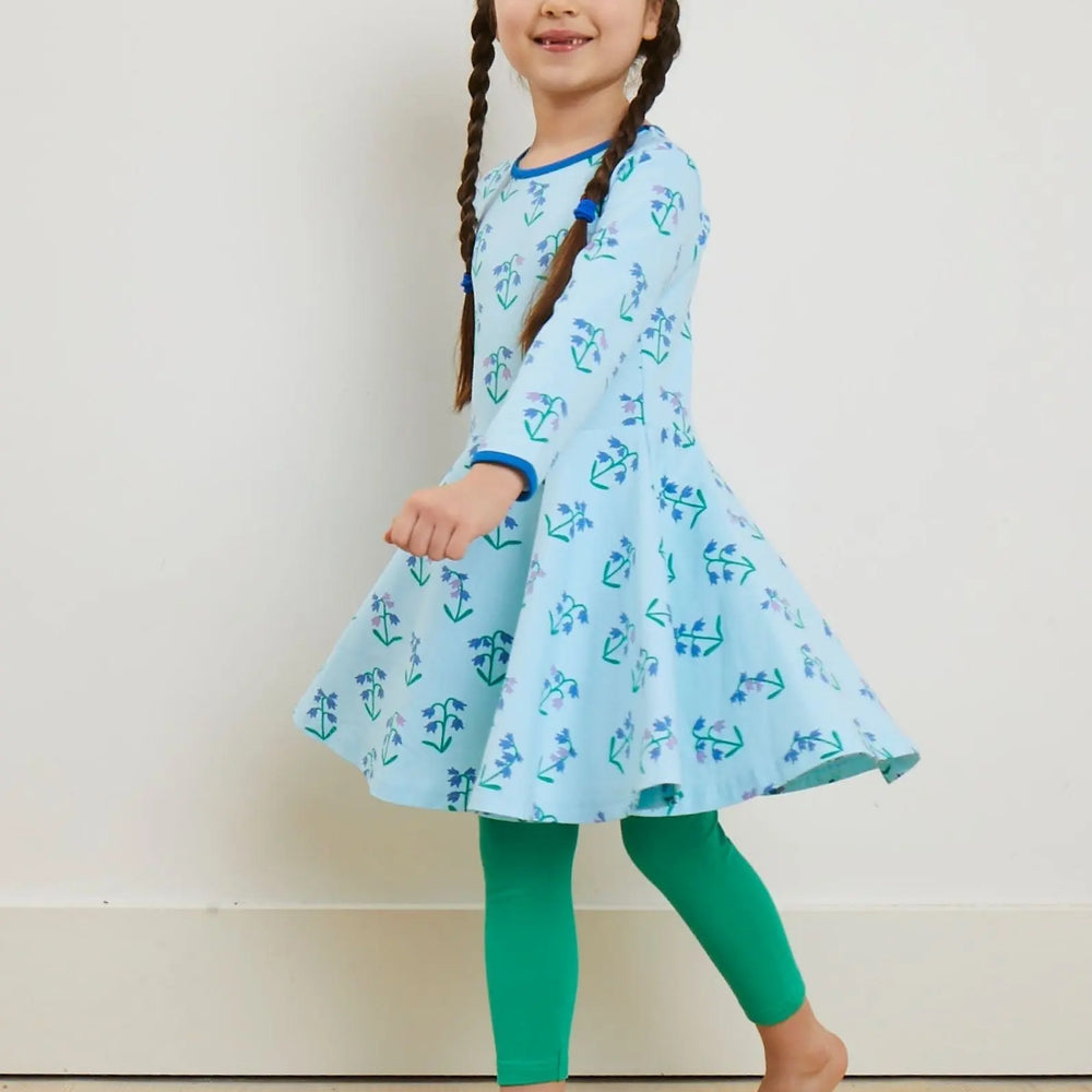 Organic Spring Print Skater Dress Toby Tiger
