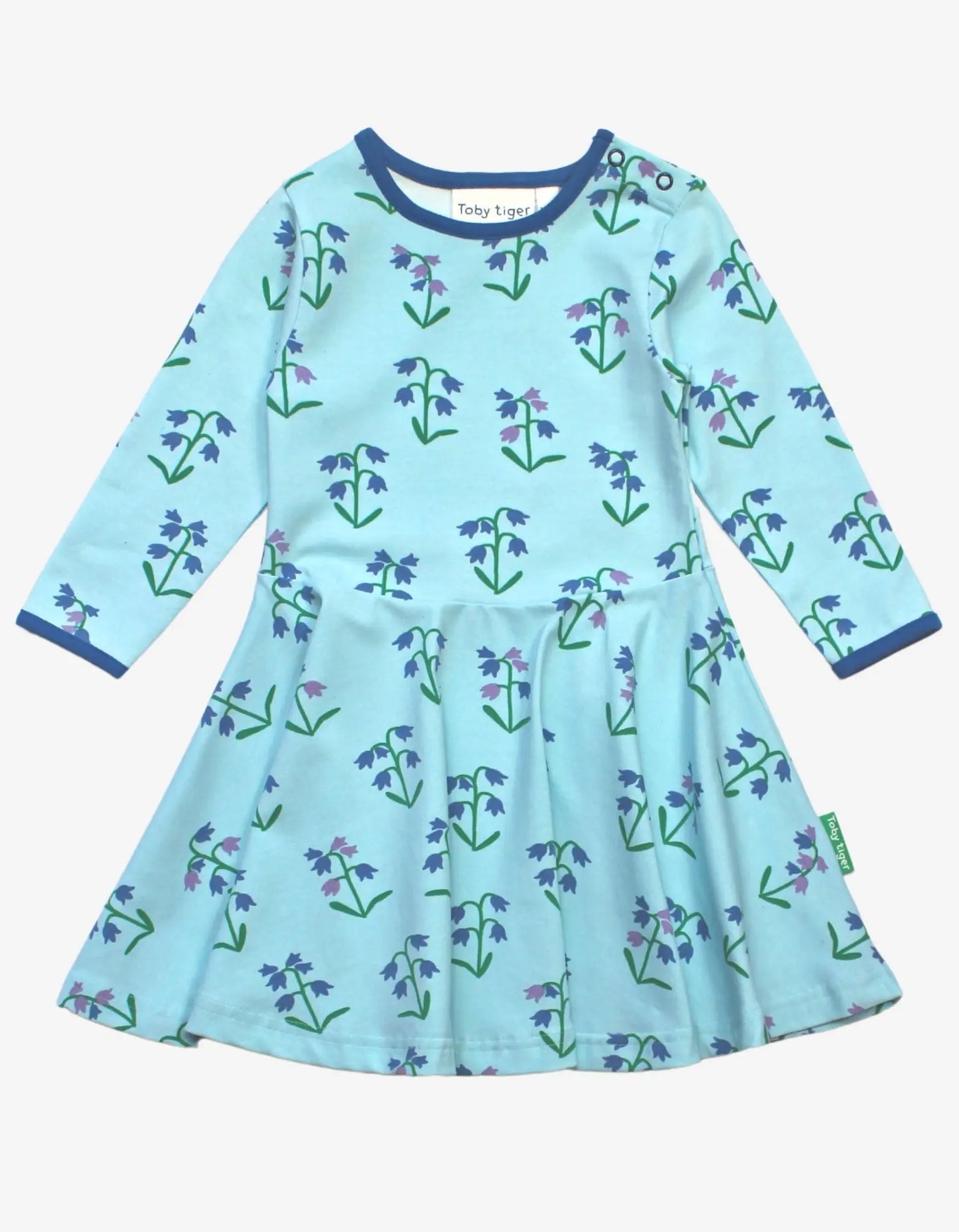 Organic Spring Print Skater Dress Toby Tiger