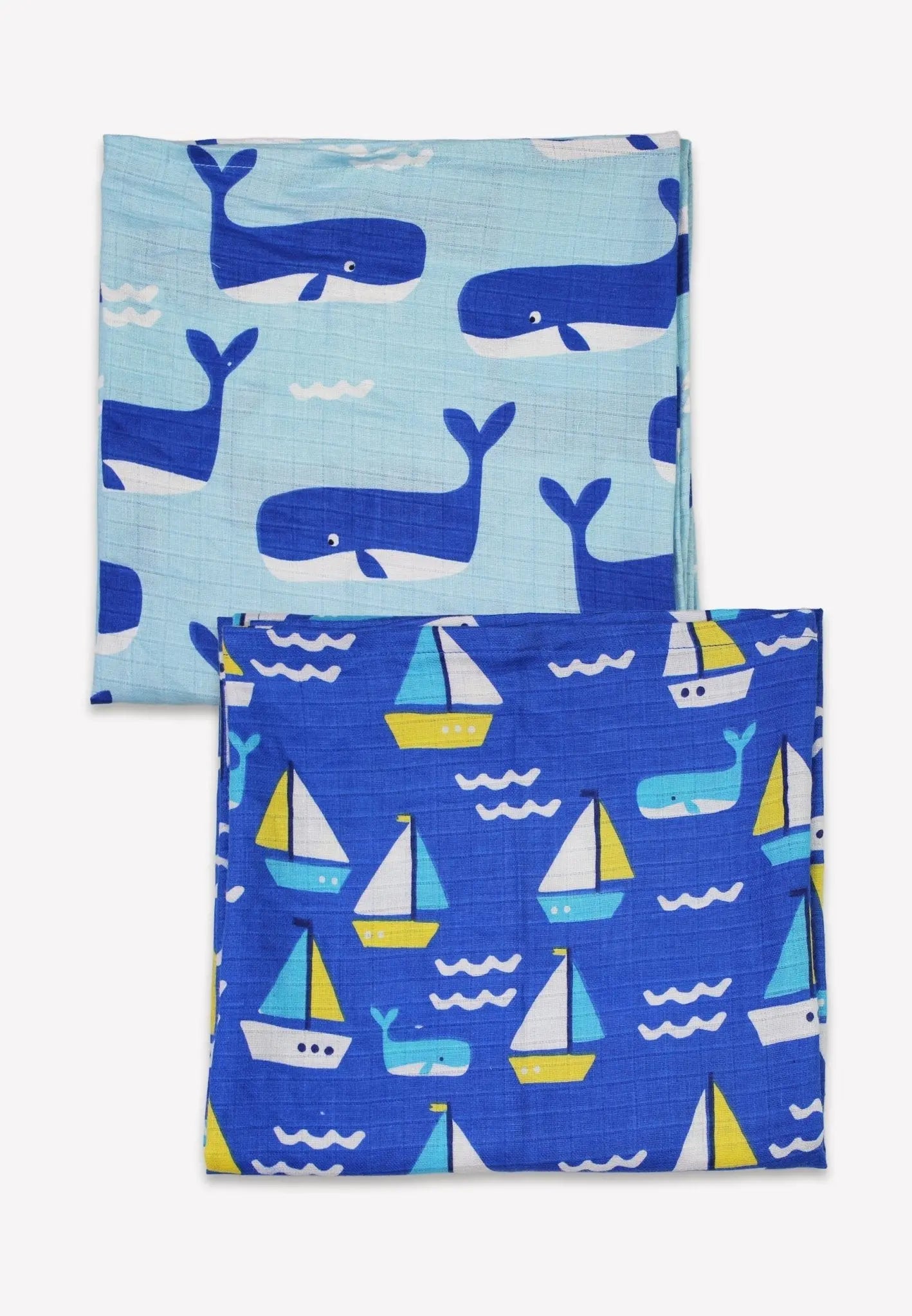 Organic St Ives Print 2 Pack Muslins Toby Tiger