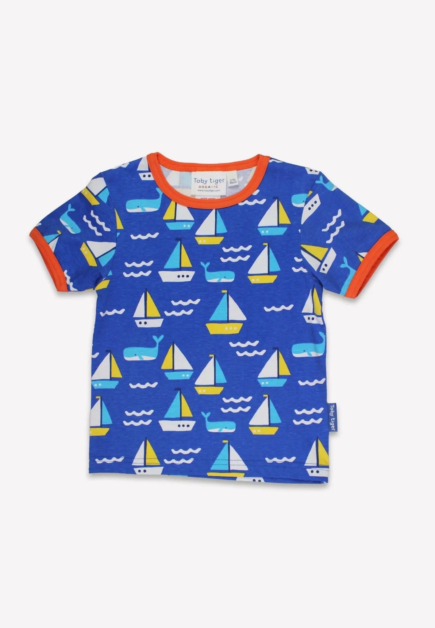 Organic St Ives Print Short Pyjamas Toby Tiger