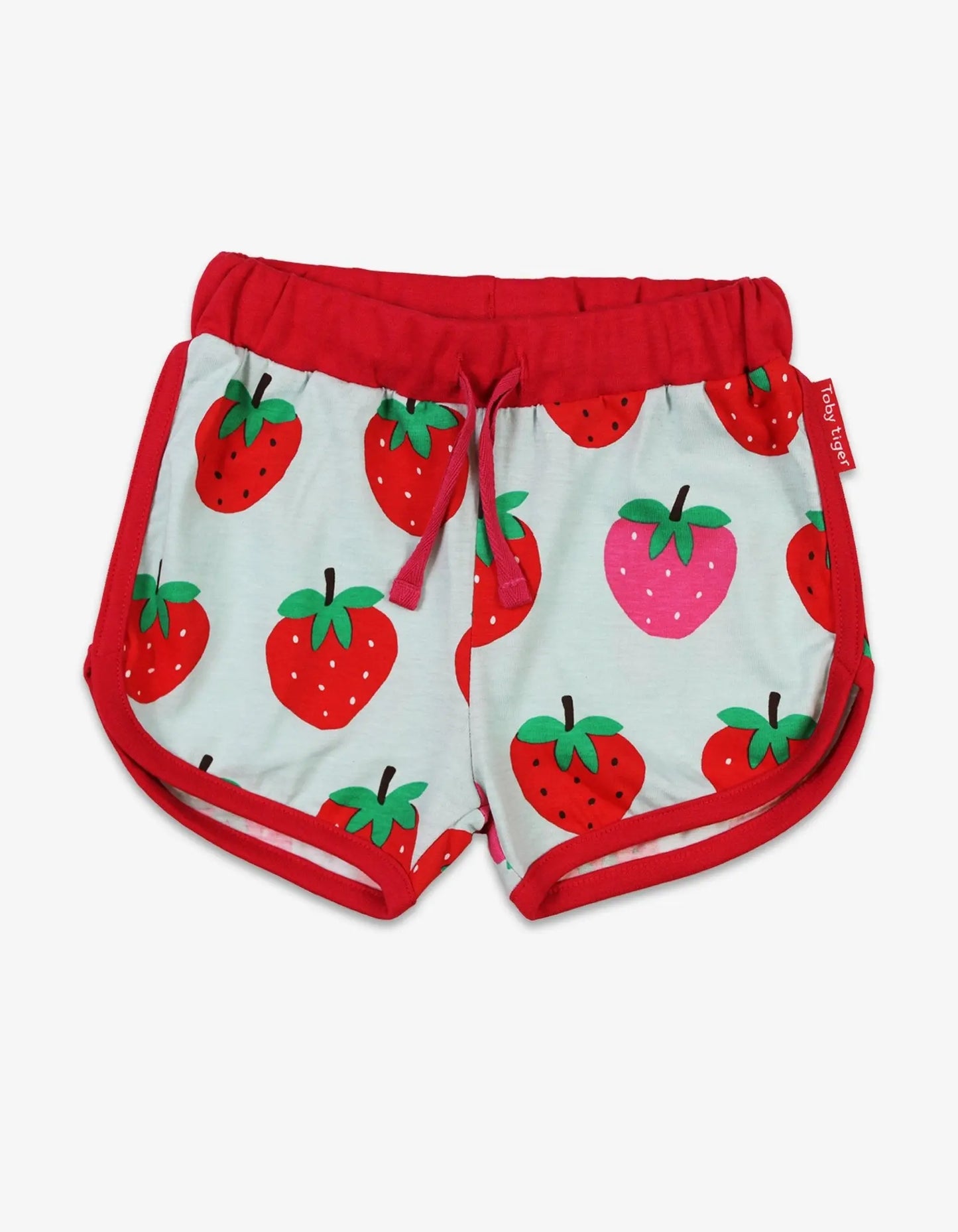 Organic Strawberry Print Running Shorts Toby Tiger
