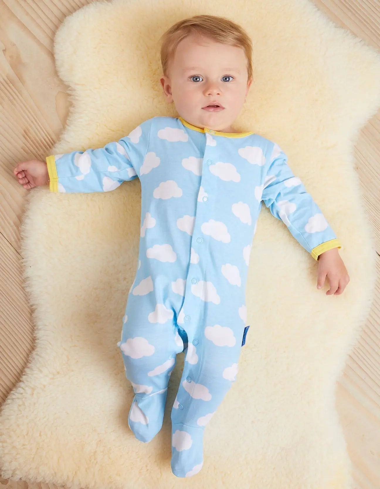 Organic Sun Cloud Print Baby Gift Set Toby Tiger