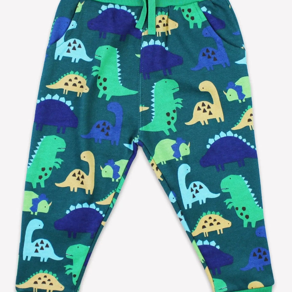 Organic Tonal Dinosaur Print Joggers Toby Tiger