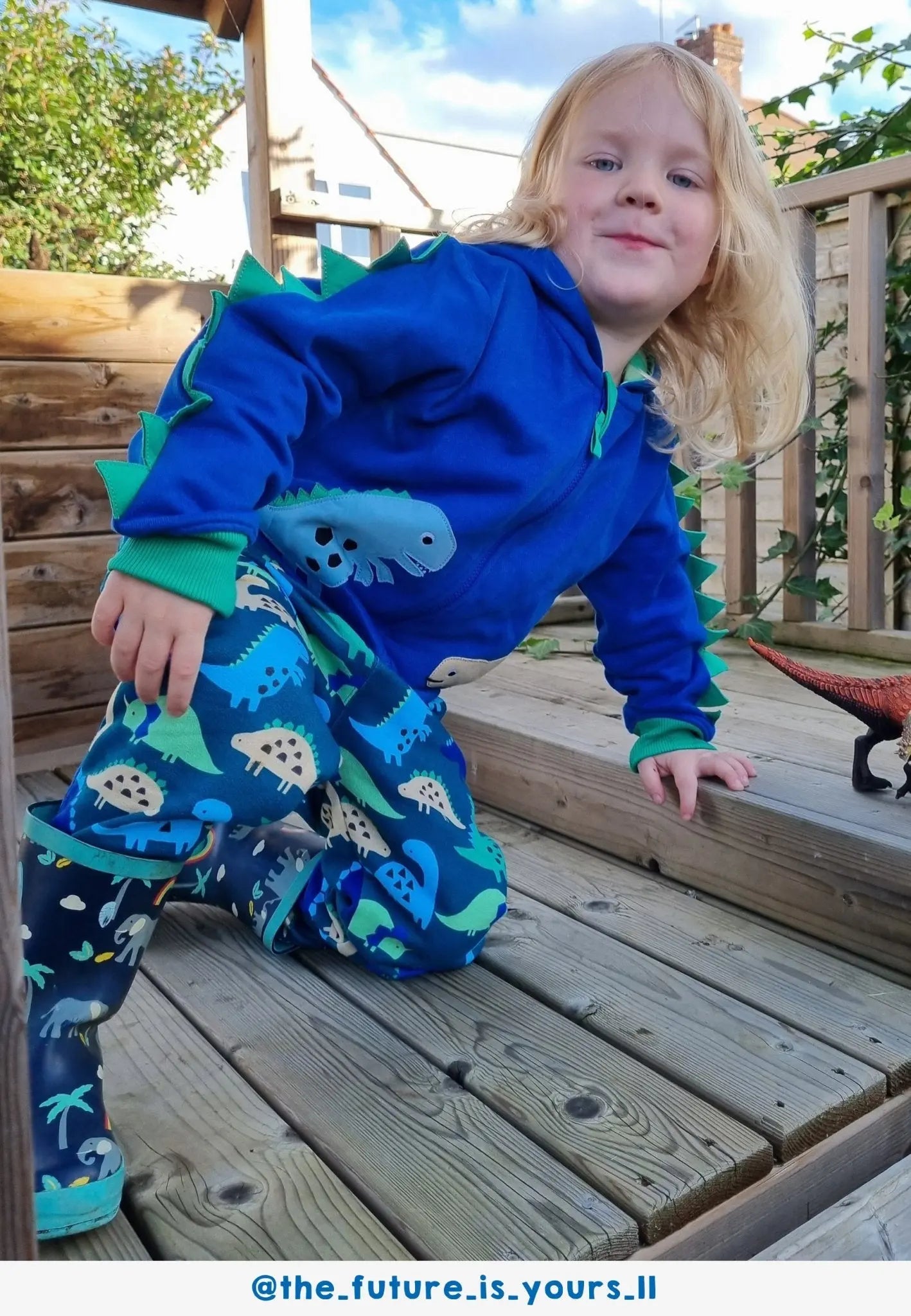 Organic Tonal Dinosaur Print Joggers Toby Tiger