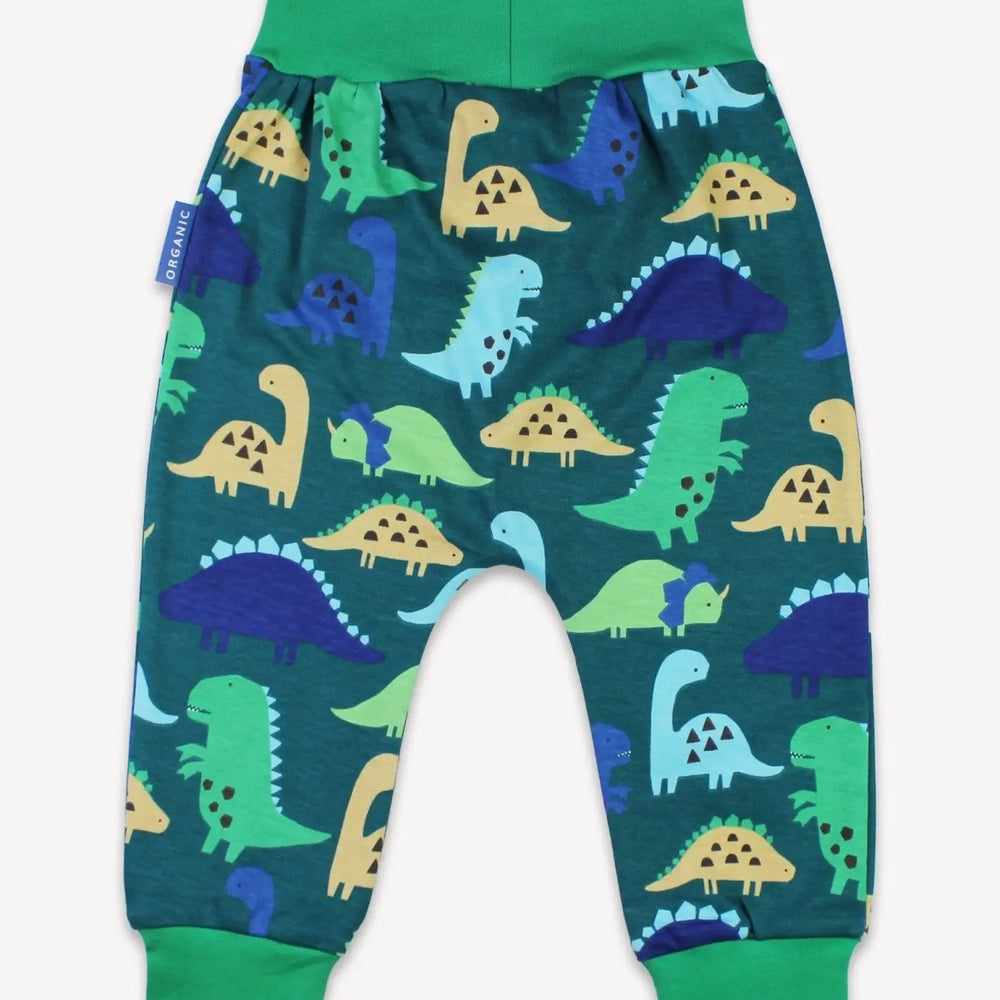 Organic Tonal Dinosaur Print Yoga Pants Toby Tiger