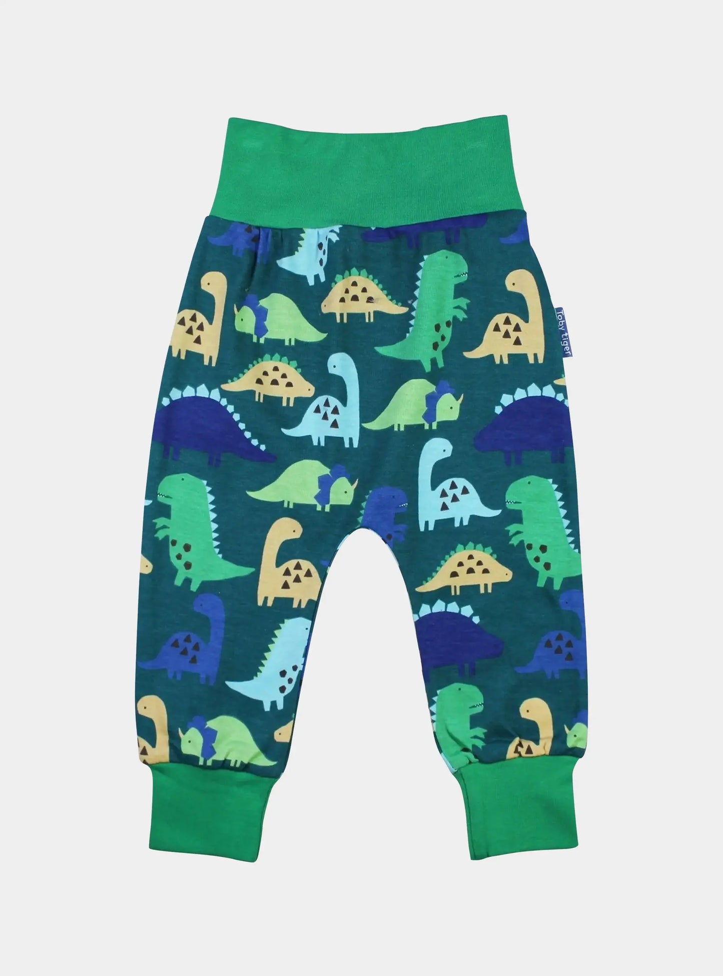 Organic Tonal Dinosaur Print Yoga Pants Toby Tiger