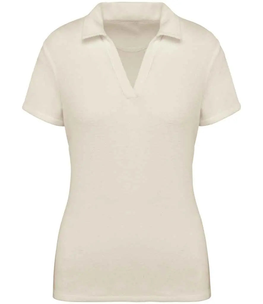 Organic Towel-feel Polo Shirt: Womens Earth Wardrobe