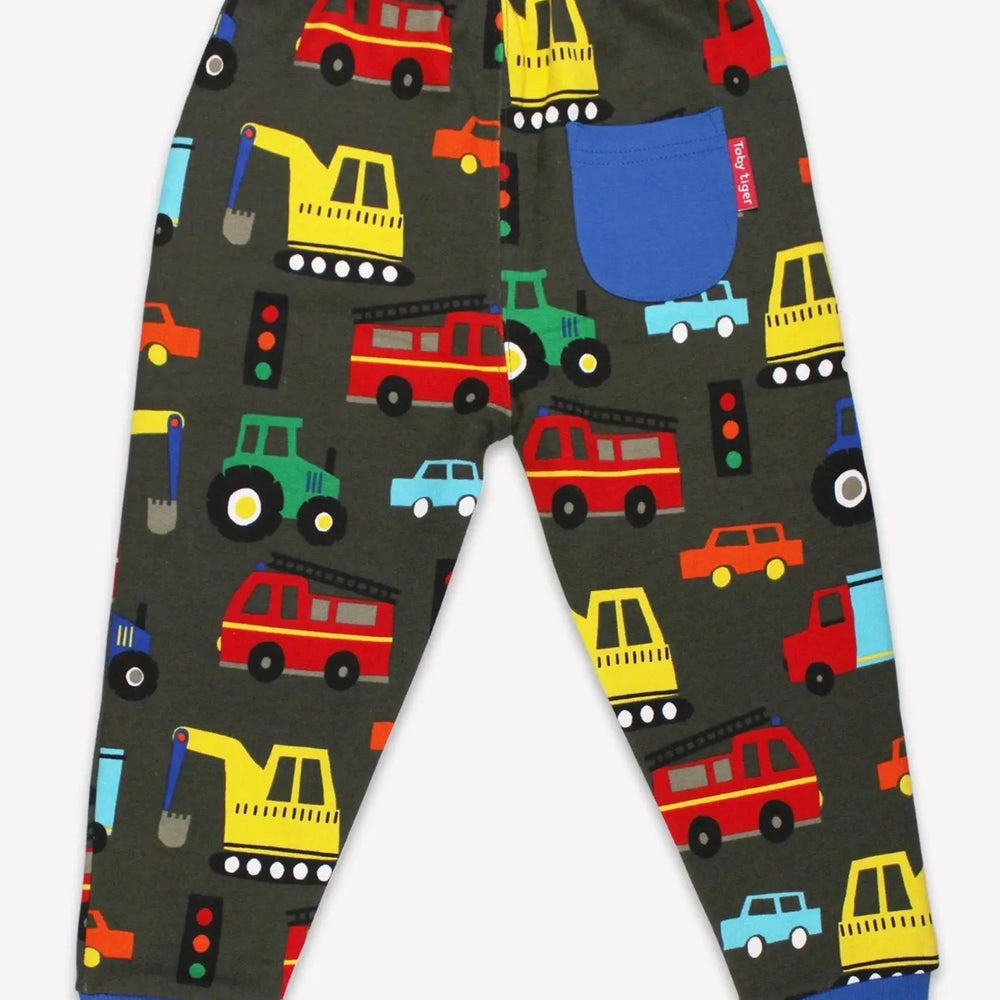Organic Transport Print Joggers Toby Tiger