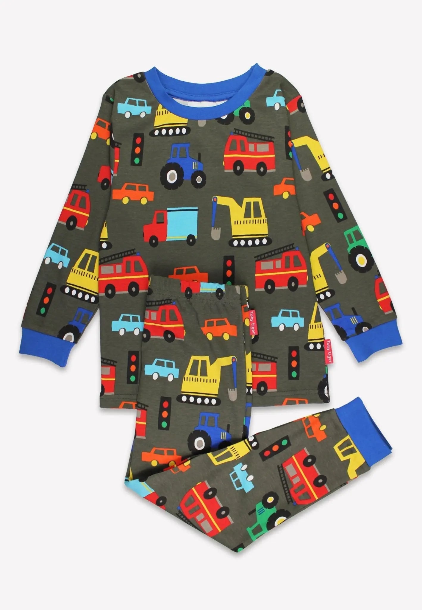 Organic Transport Print Pyjamas Toby Tiger