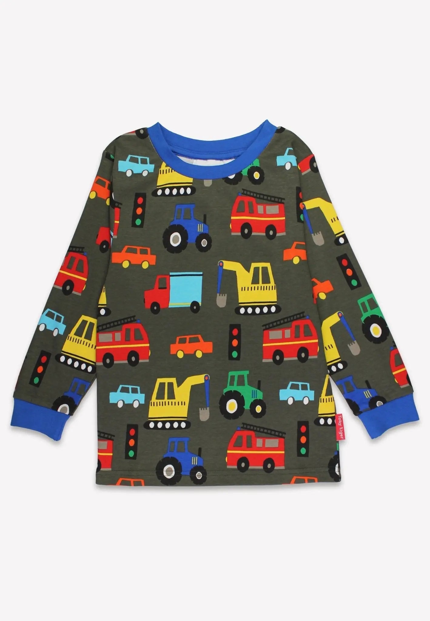Organic Transport Print Pyjamas Toby Tiger