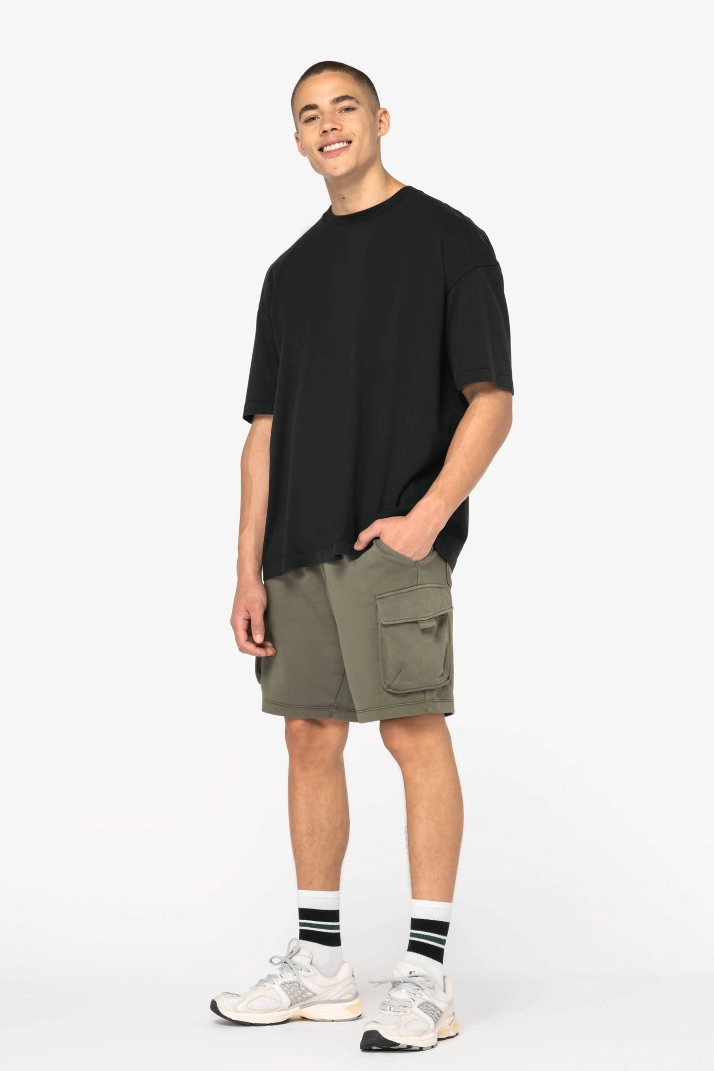Organic Washed Effect Cargo Shorts Earth Wardrobe