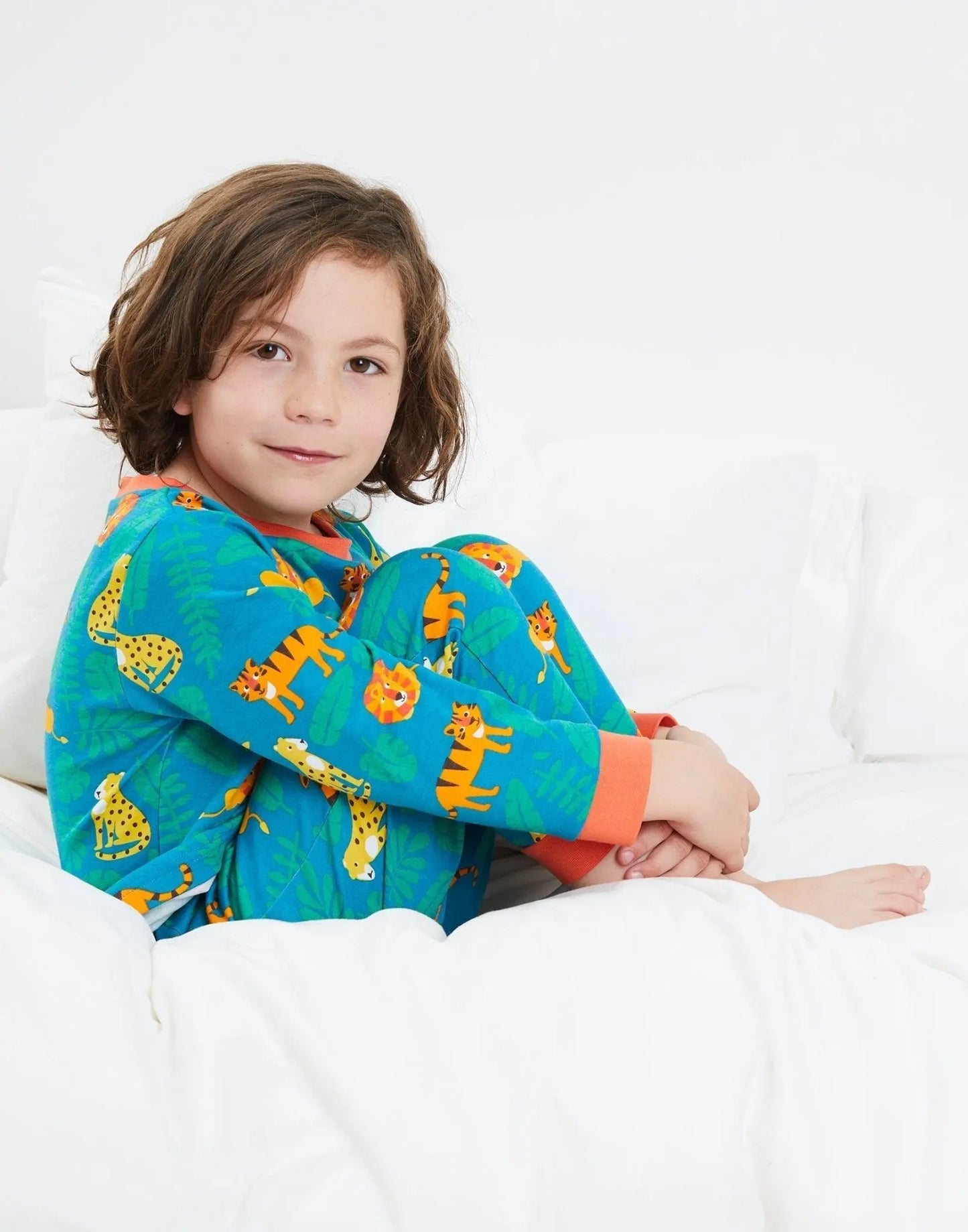 Organic Wild Cats Print Pyjamas Toby Tiger