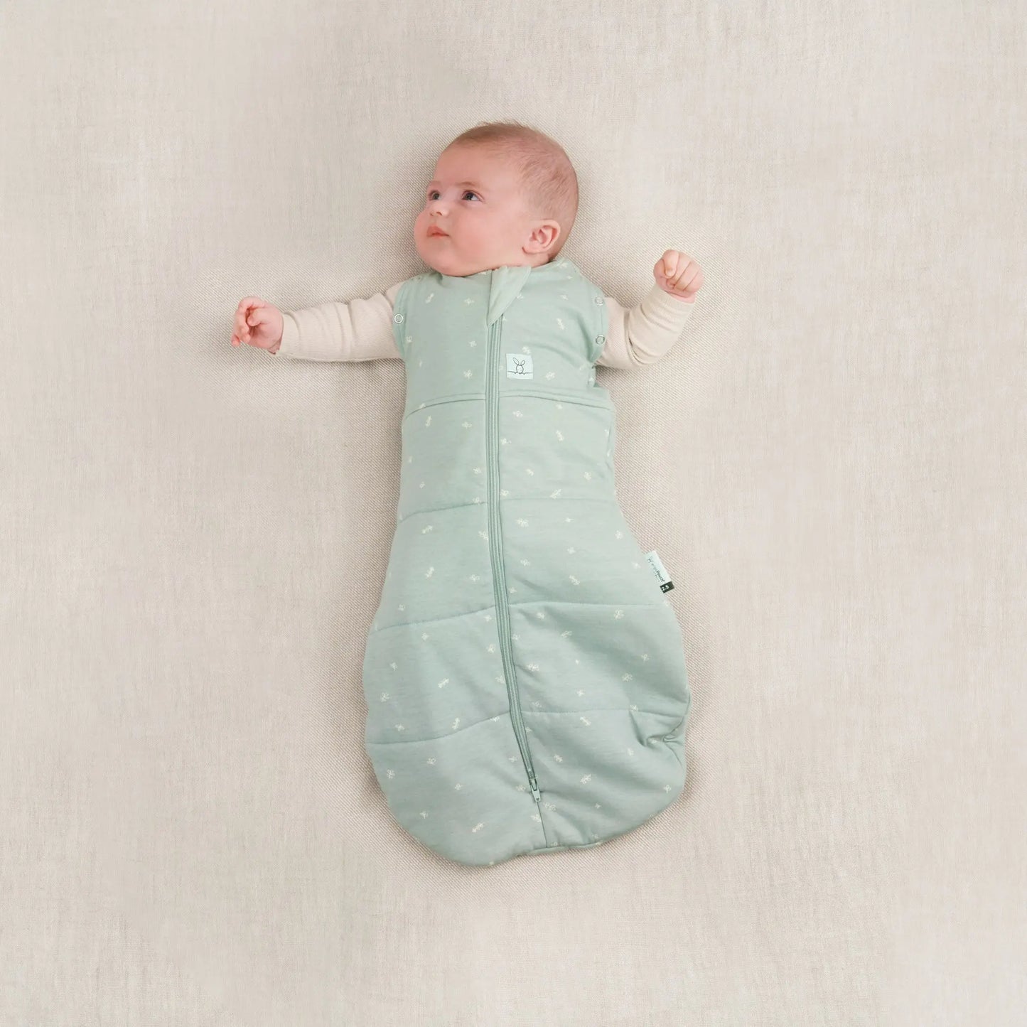 Organic Winter Cocoon Swaddle Sleeping Bag - Sage 2.5 TOG ergoPouch