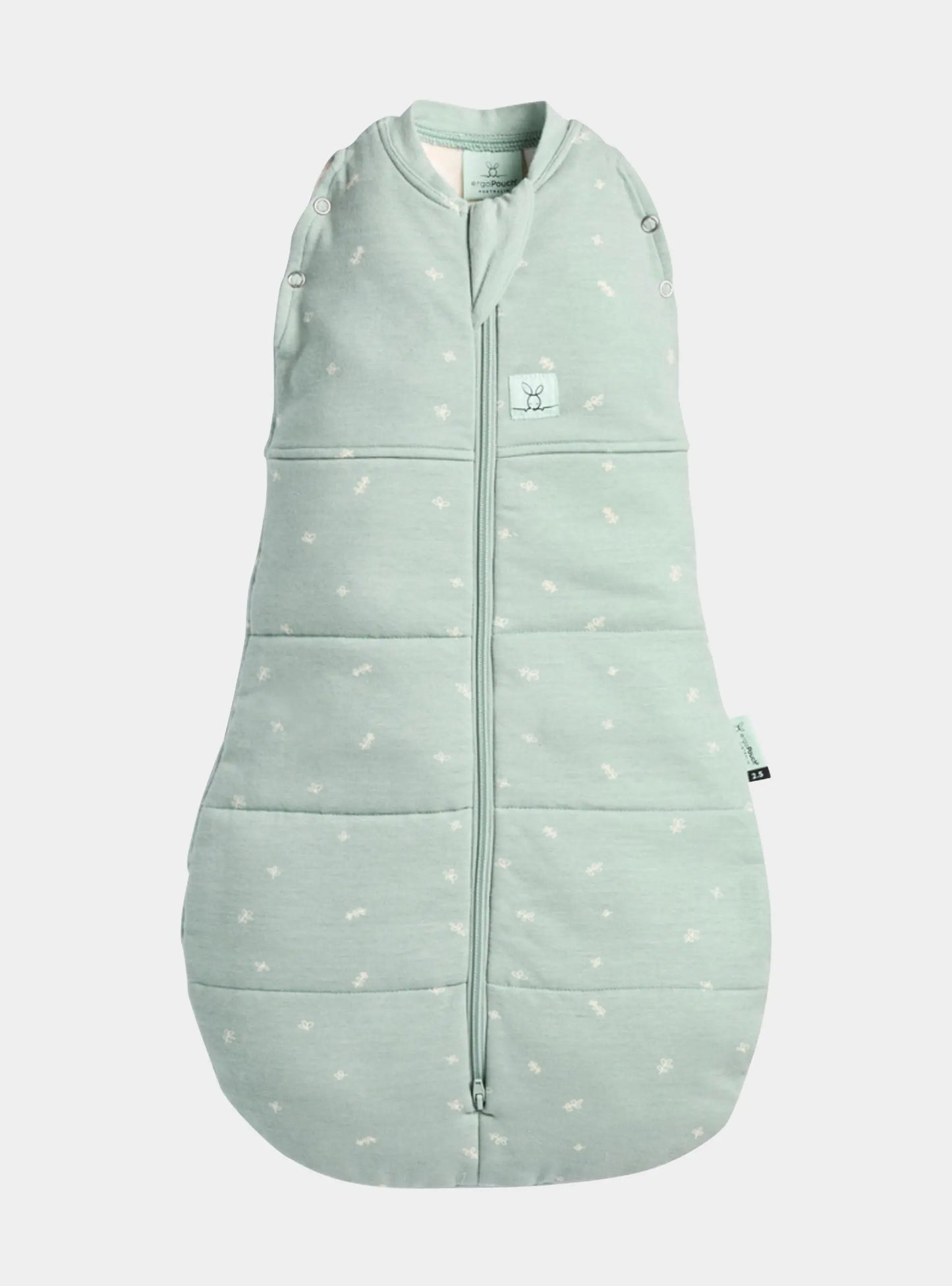Organic Winter Cocoon Swaddle Sleeping Bag - Sage 2.5 TOG ergoPouch
