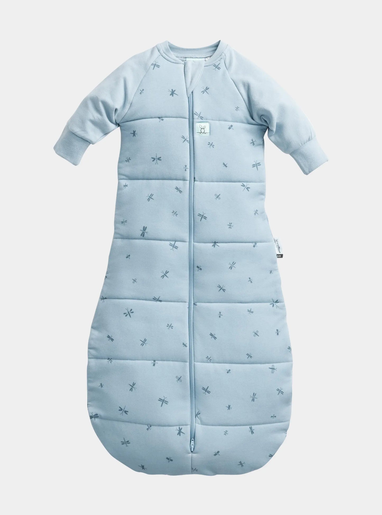 Organic Winter Long Sleeved 2 in 1 Sleeping Suit Bag - Dragonflies 3.5 TOG ergoPouch