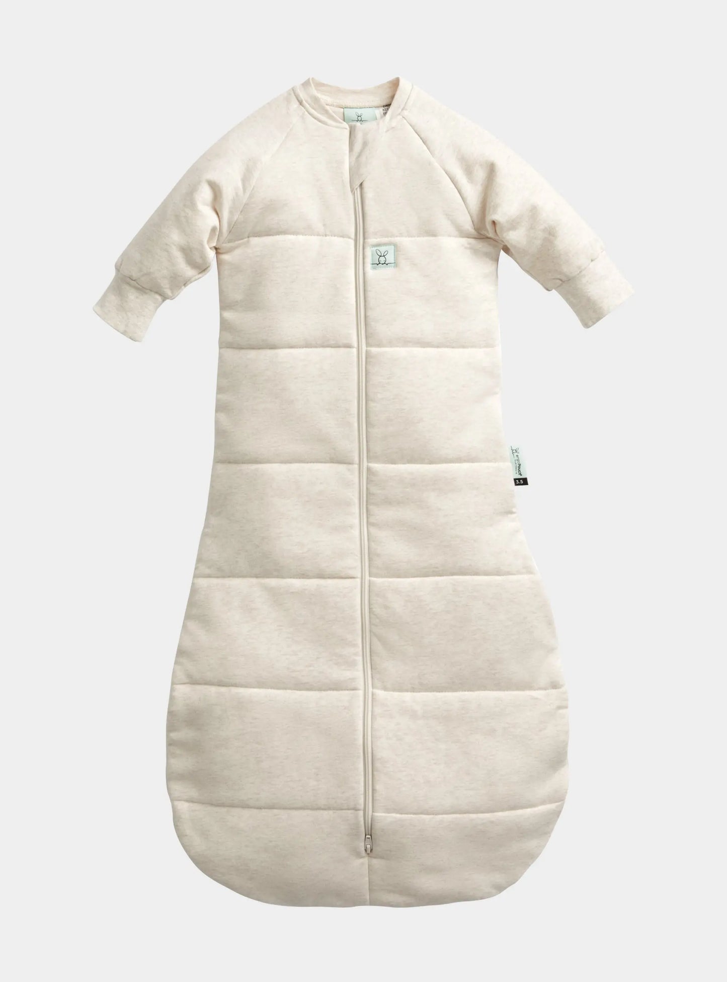 Organic Winter Long Sleeved Jersey Sleeping Bag - Oatmeal 2.5 TOG ergoPouch