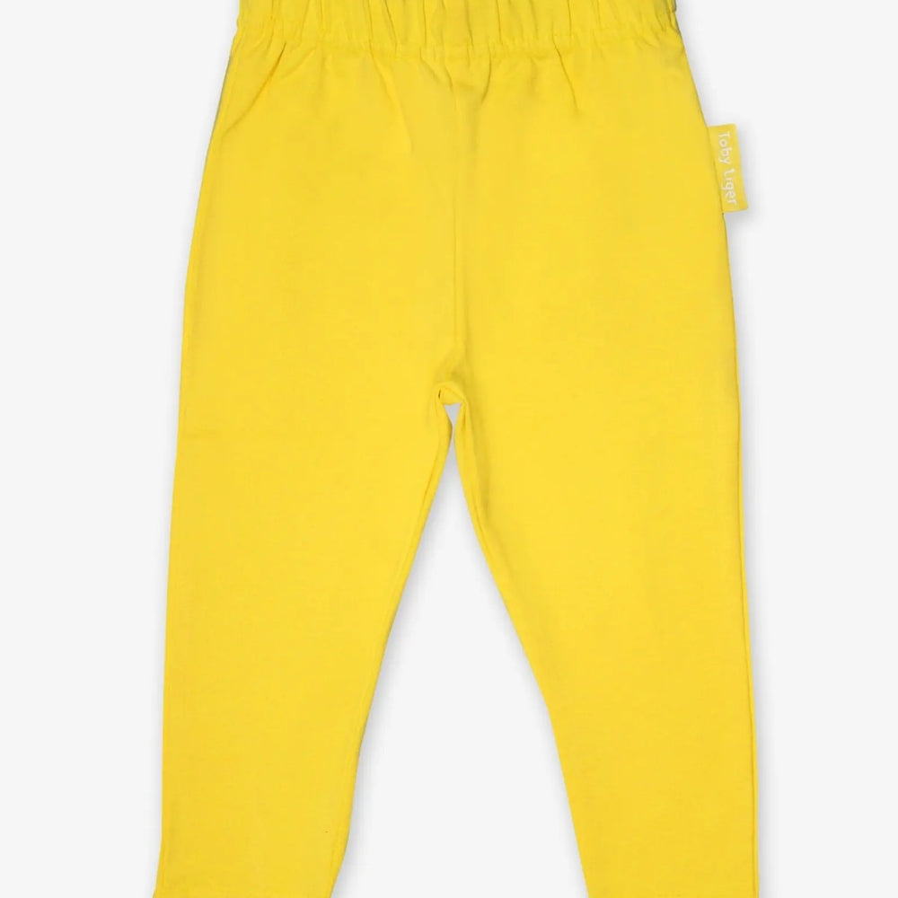 Organic Yellow Basic Leggings Toby Tiger