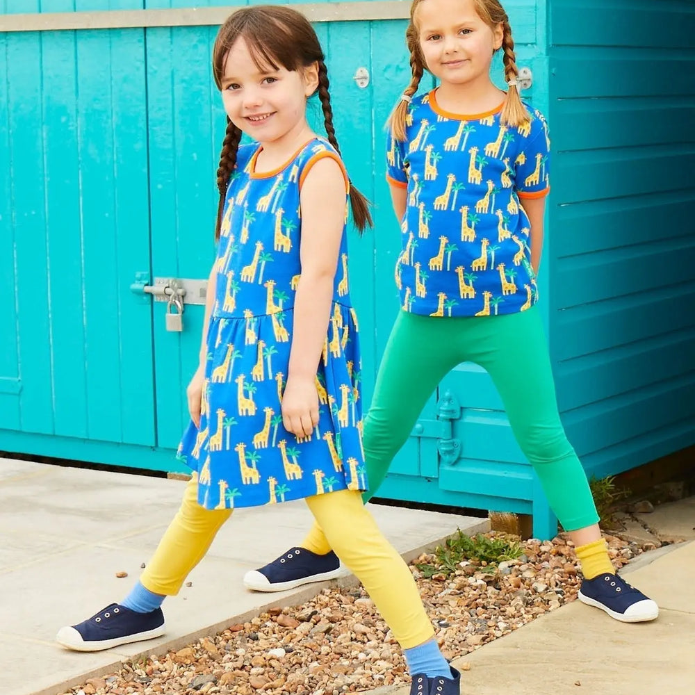 Organic Yellow Basic Leggings Toby Tiger